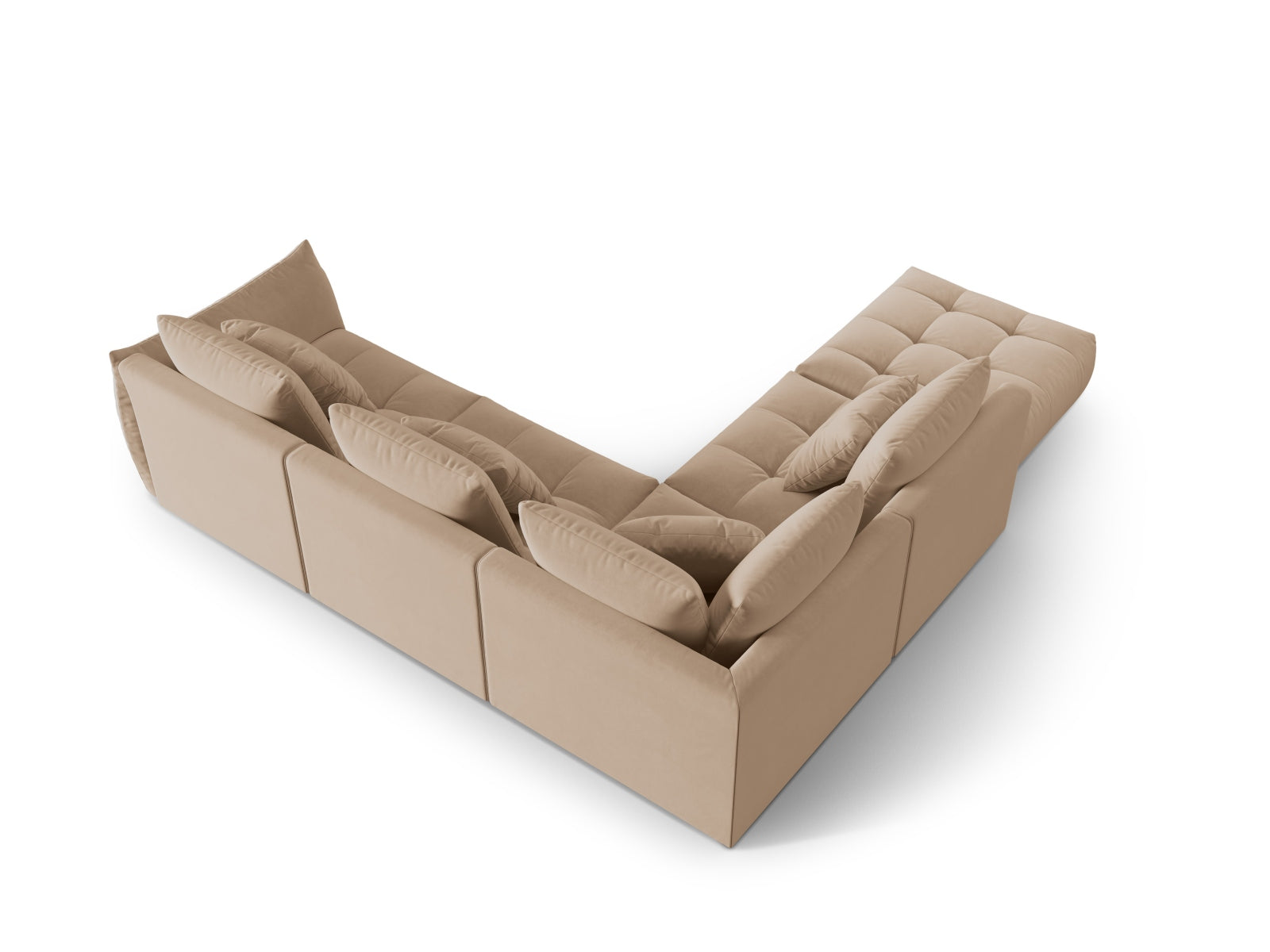 Erleben Sie das stilvolle Bloom Velour Ecksofa von Micadoni – ein 4-Sitzer im trendigen Boho-Design, perfekt für Ihr modernes Wohnambiente. Viele Farben verfügbar!