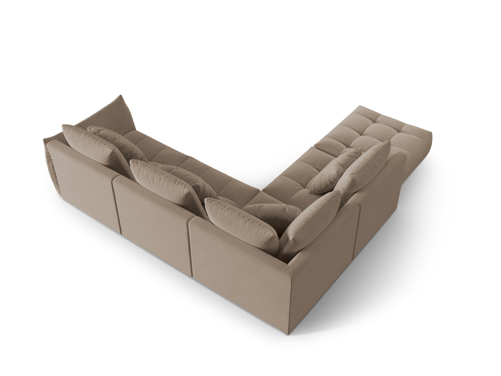 Erleben Sie das stilvolle Bloom Velour Ecksofa von Micadoni – ein 4-Sitzer im trendigen Boho-Design, perfekt für Ihr modernes Wohnambiente. Viele Farben verfügbar!