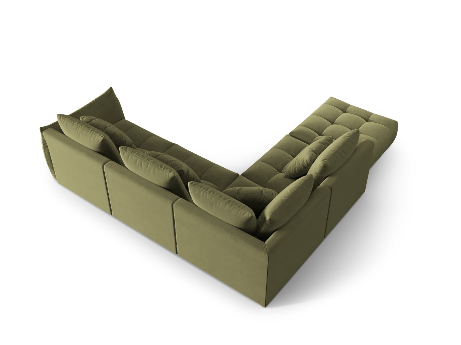 Erleben Sie das stilvolle Bloom Velour Ecksofa von Micadoni – ein 4-Sitzer im trendigen Boho-Design, perfekt für Ihr modernes Wohnambiente. Viele Farben verfügbar!