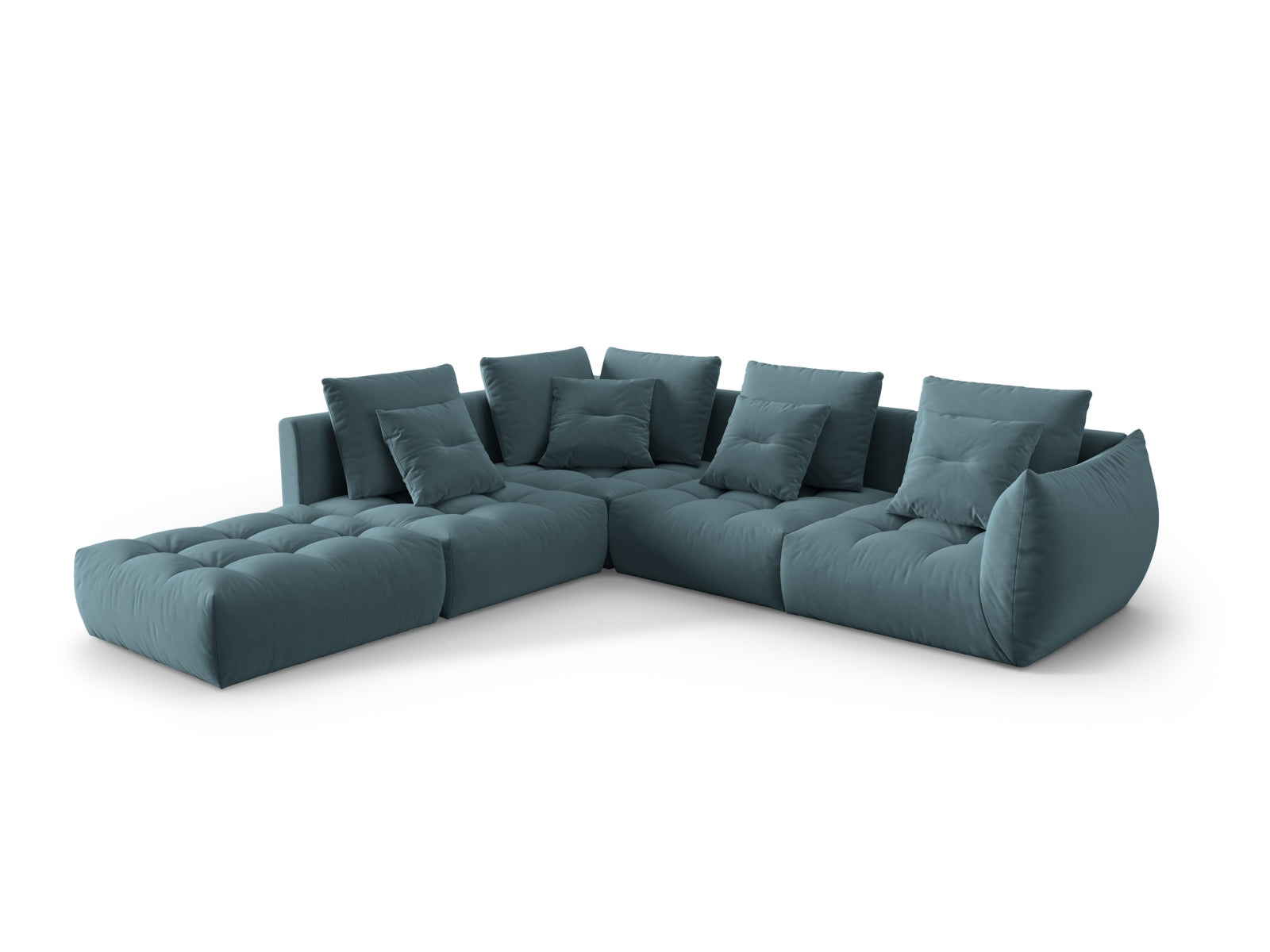 Entdecken Sie das elegante Bloom Velour Ecksofa von Micadoni – ein 4-Sitzer im angesagten Boho-Stil, ideal für Ihr modernes Wohnambiente. Wählen Sie aus zahlreichen Farben!
