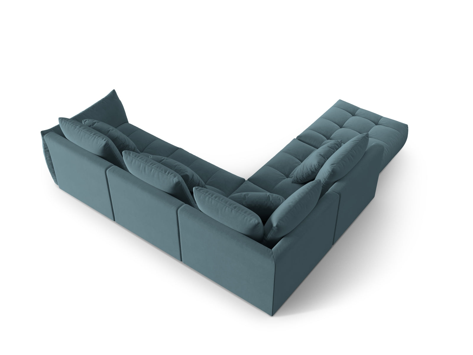 Erleben Sie das stilvolle Bloom Velour Ecksofa von Micadoni – ein 4-Sitzer im trendigen Boho-Design, perfekt für Ihr Zuhause. Viele Farben verfügbar!