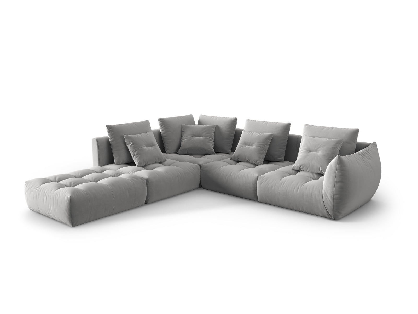 Entdecken Sie das elegante Bloom Velour Ecksofa von Micadoni – ein 4-Sitzer im angesagten Boho-Stil, ideal für Ihr modernes Zuhause. Wählen Sie aus zahlreichen Farben!