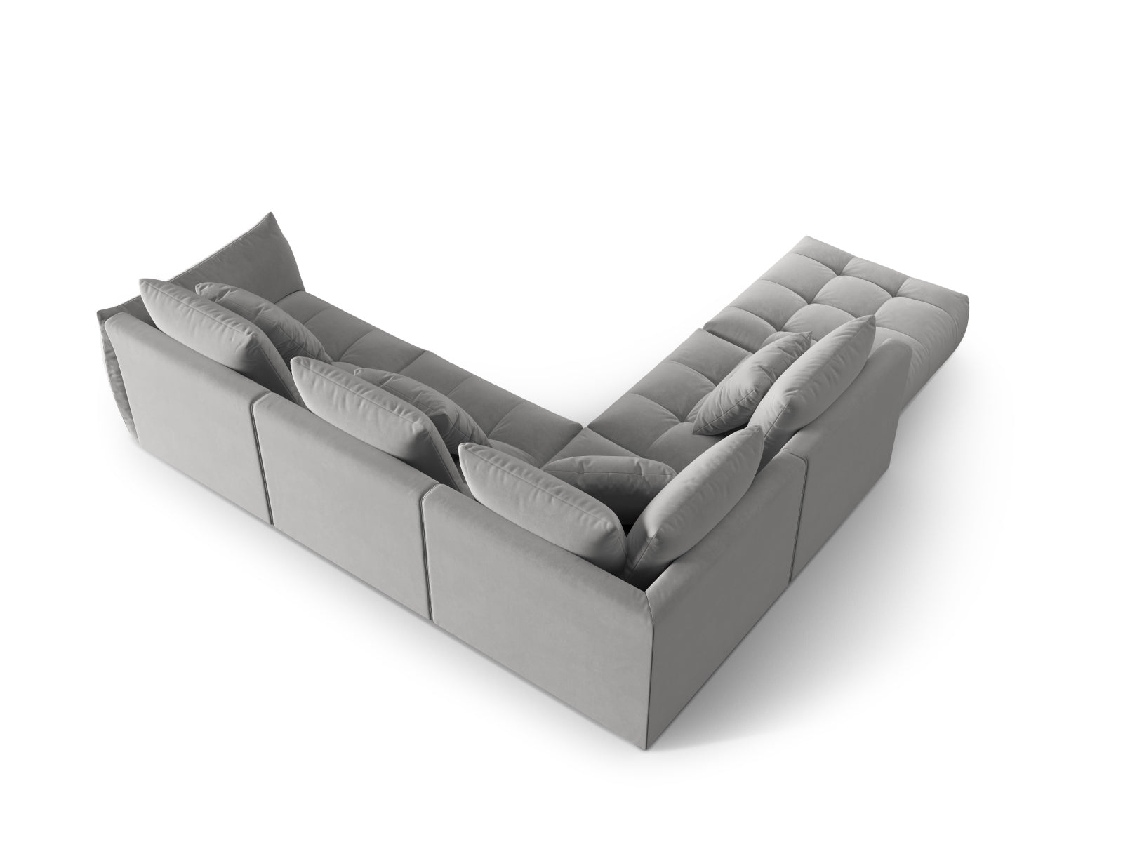 Erleben Sie das stilvolle Bloom Velour Ecksofa von Micadoni – ein 4-Sitzer im trendigen Boho-Design, perfekt für Ihr modernes Wohnambiente. Viele Farben verfügbar!