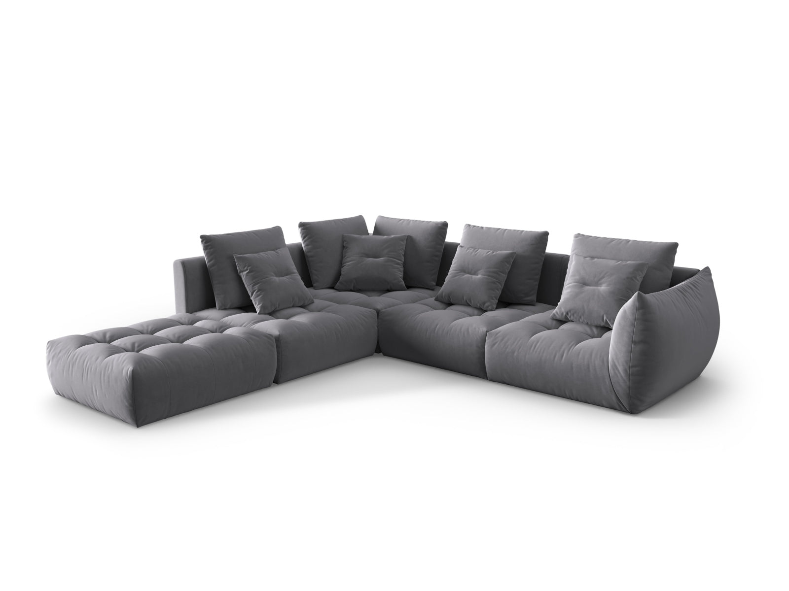 Entdecken Sie das elegante Bloom Velour Ecksofa von Micadoni – ein 4-Sitzer im angesagten Boho-Stil, ideal für Ihr modernes Zuhause. Wählen Sie aus zahlreichen Farben!