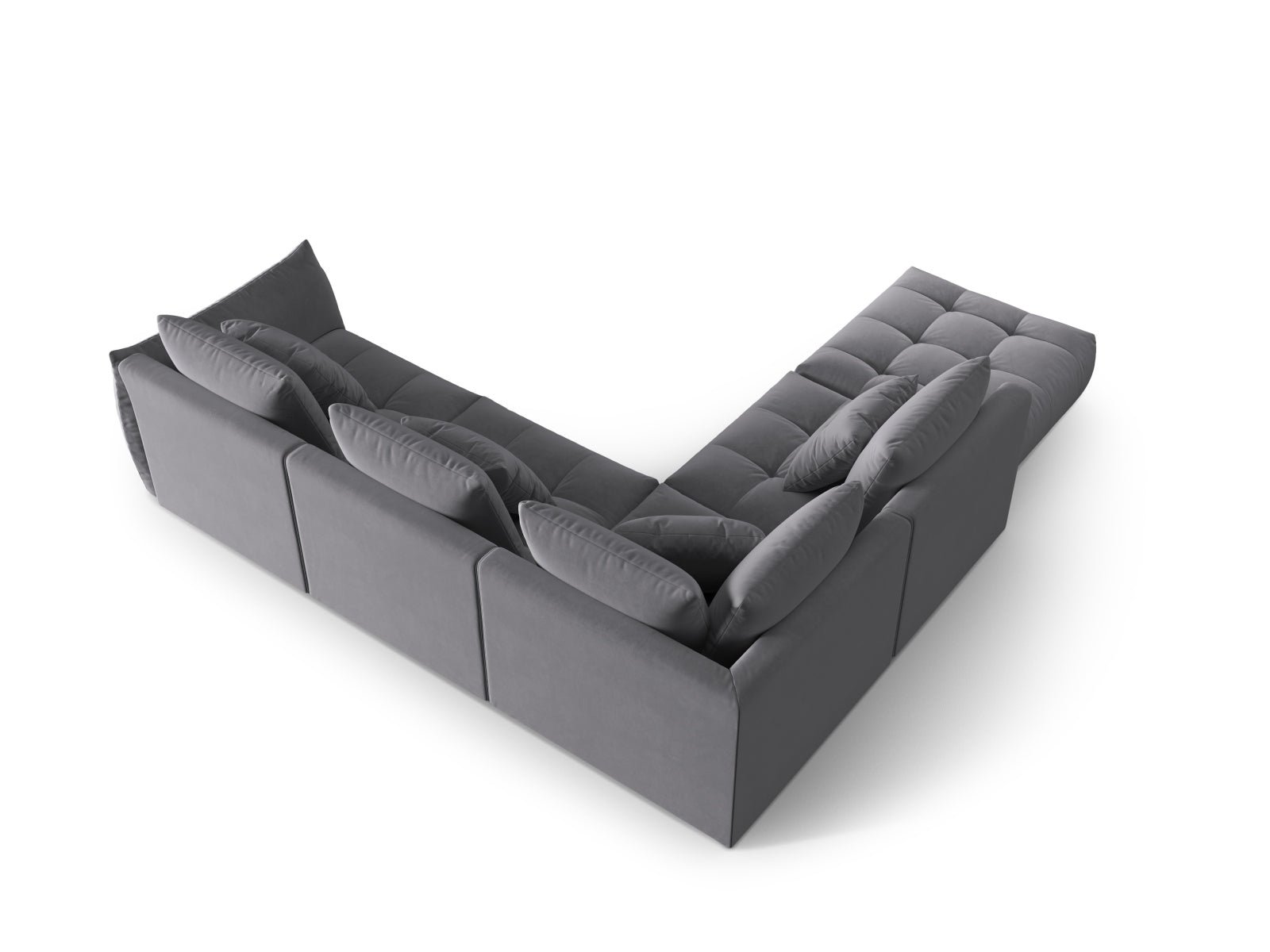 Erleben Sie das stilvolle Bloom Velour Ecksofa von Micadoni – ein 4-Sitzer im trendigen Boho-Design, perfekt für Ihr modernes Wohnambiente. Viele Farben verfügbar!