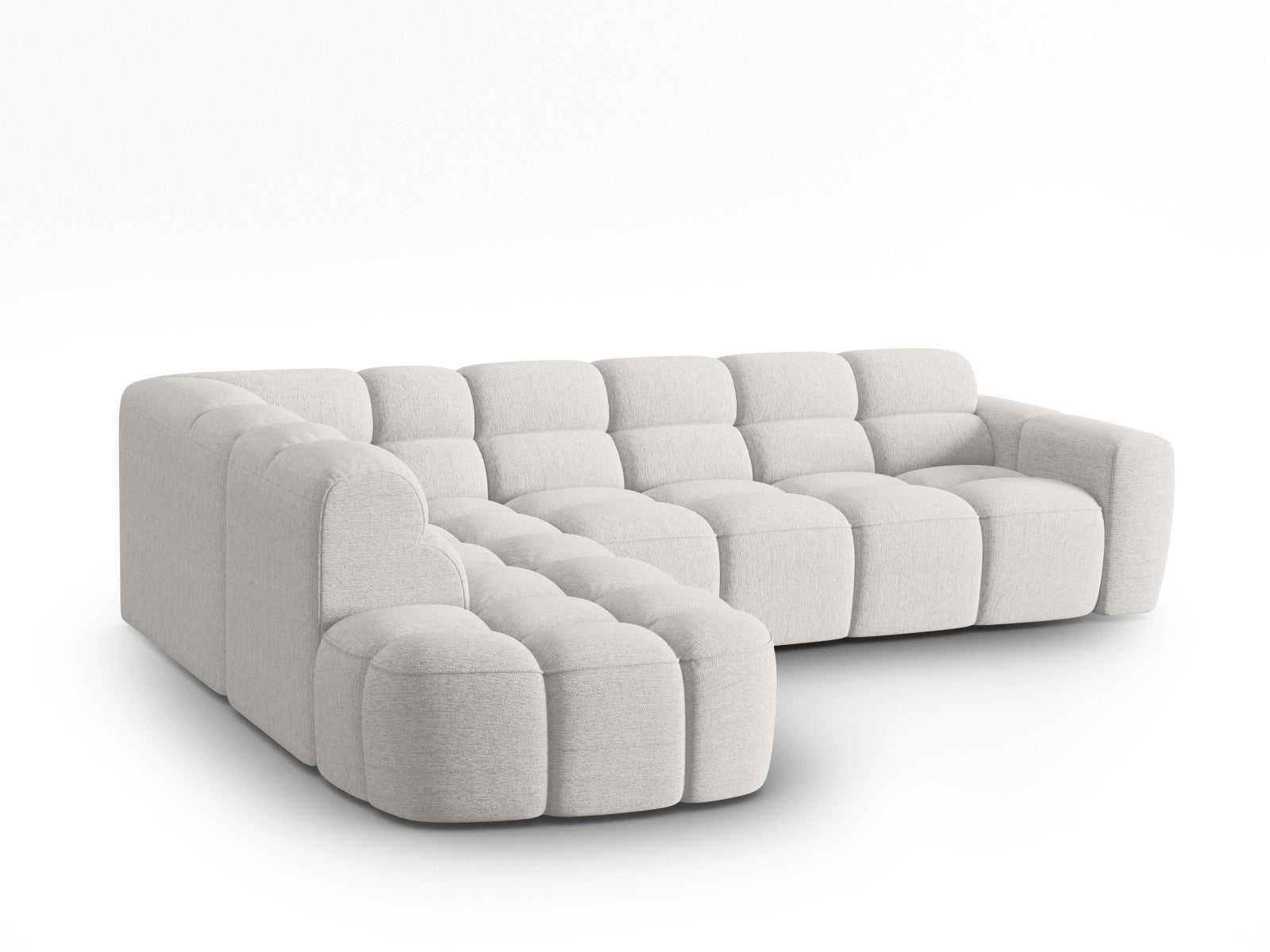 Lisa Ecksofa links 5 Sitzer in Light Grey präsentiert im Onlineshop von KAQTU Design AG. Ecksofa links ist von Micadoni