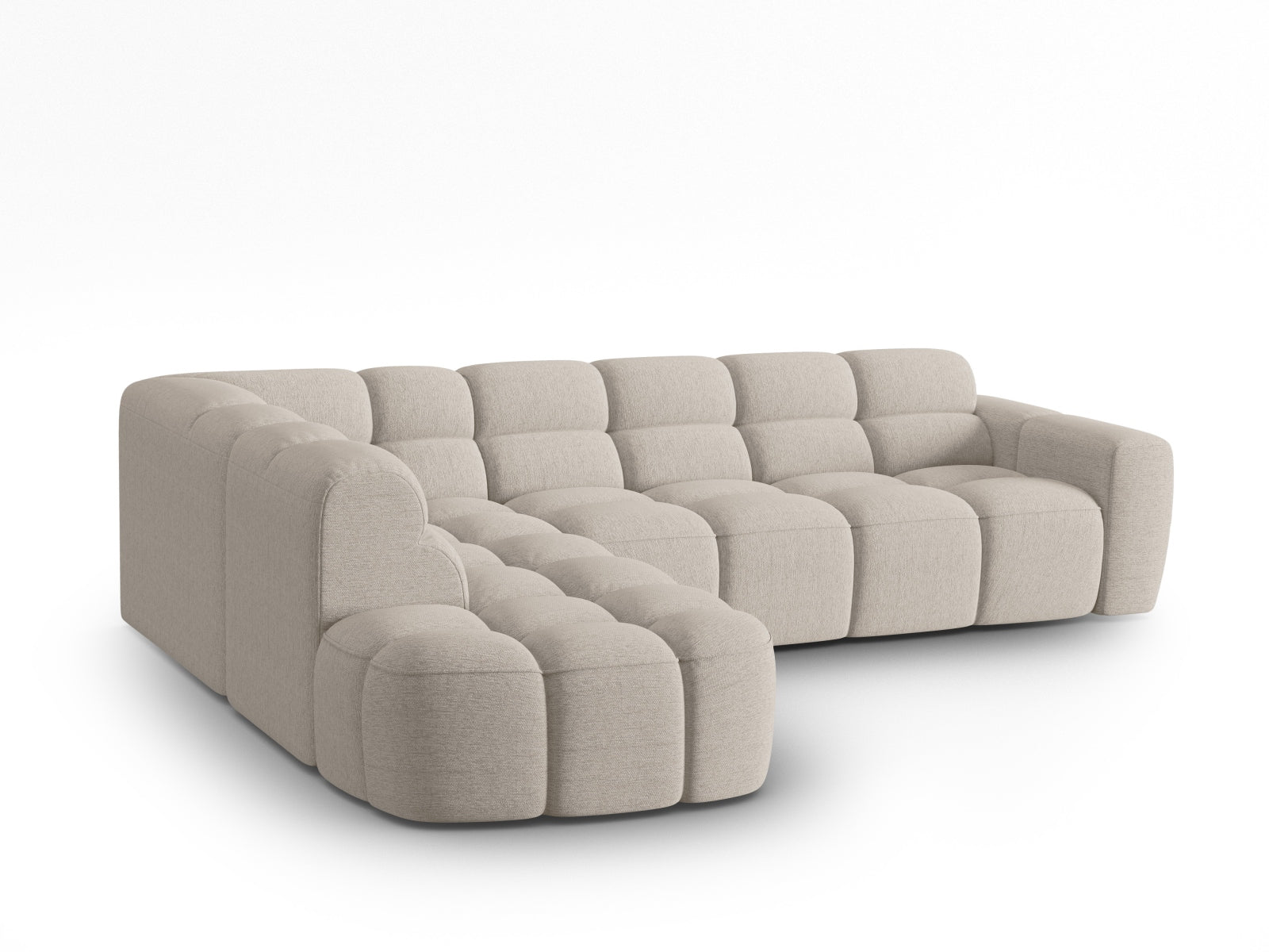Lisa Ecksofa links 5 Sitzer in Sand präsentiert im Onlineshop von KAQTU Design AG. Ecksofa links ist von Micadoni