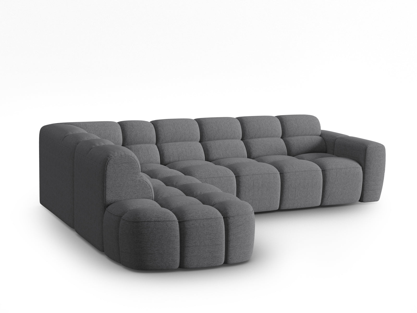 Lisa Ecksofa links 5 Sitzer in Grey präsentiert im Onlineshop von KAQTU Design AG. Ecksofa links ist von Micadoni