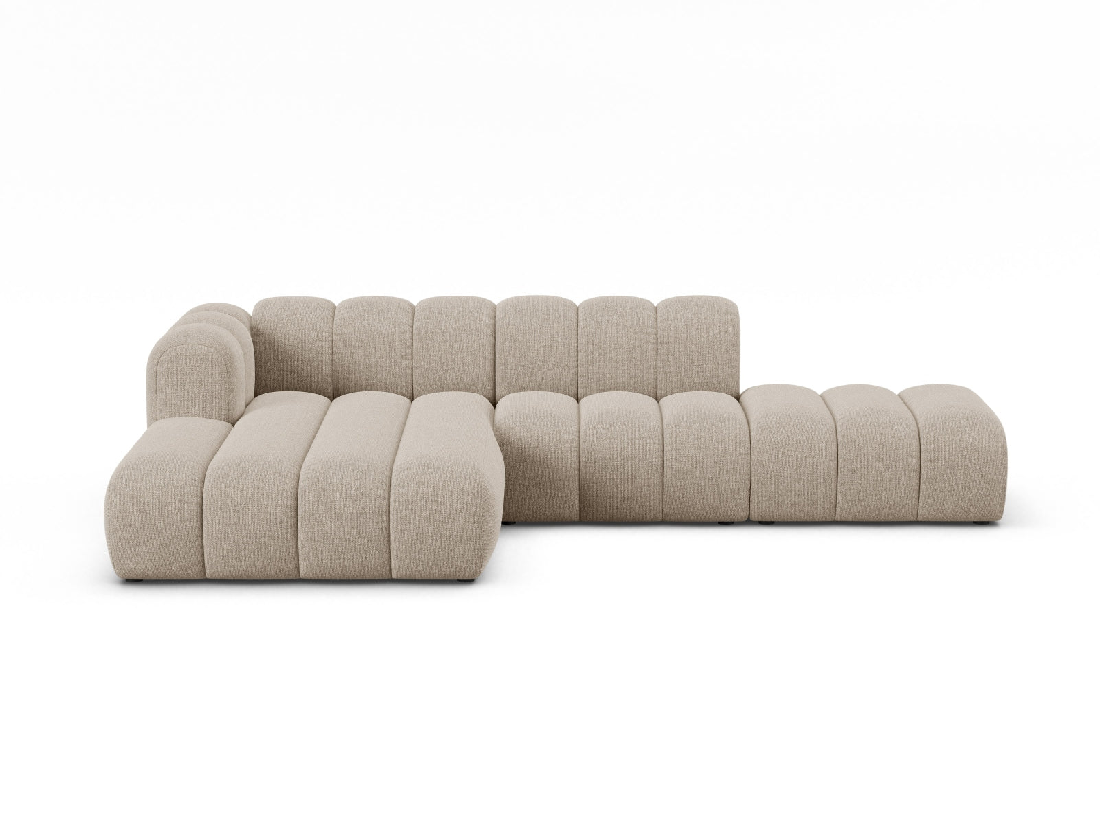Lupine Modular Open Ecksofa 5 Sitzer in Dark Beige-Eden präsentiert im Onlineshop von KAQTU Design AG. L-Sofa links ist von Micadoni
