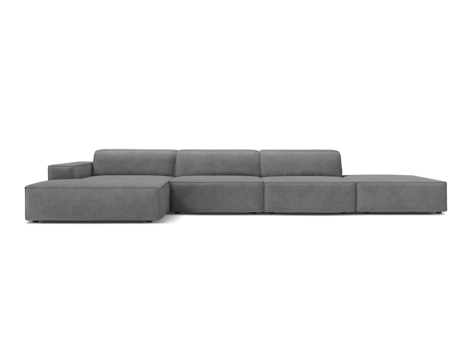 5-Sitzer Ecksofa links modular Jodie in Grey-Liberty präsentiert im Onlineshop von KAQTU Design AG. Ecksofa links ist von Micadoni