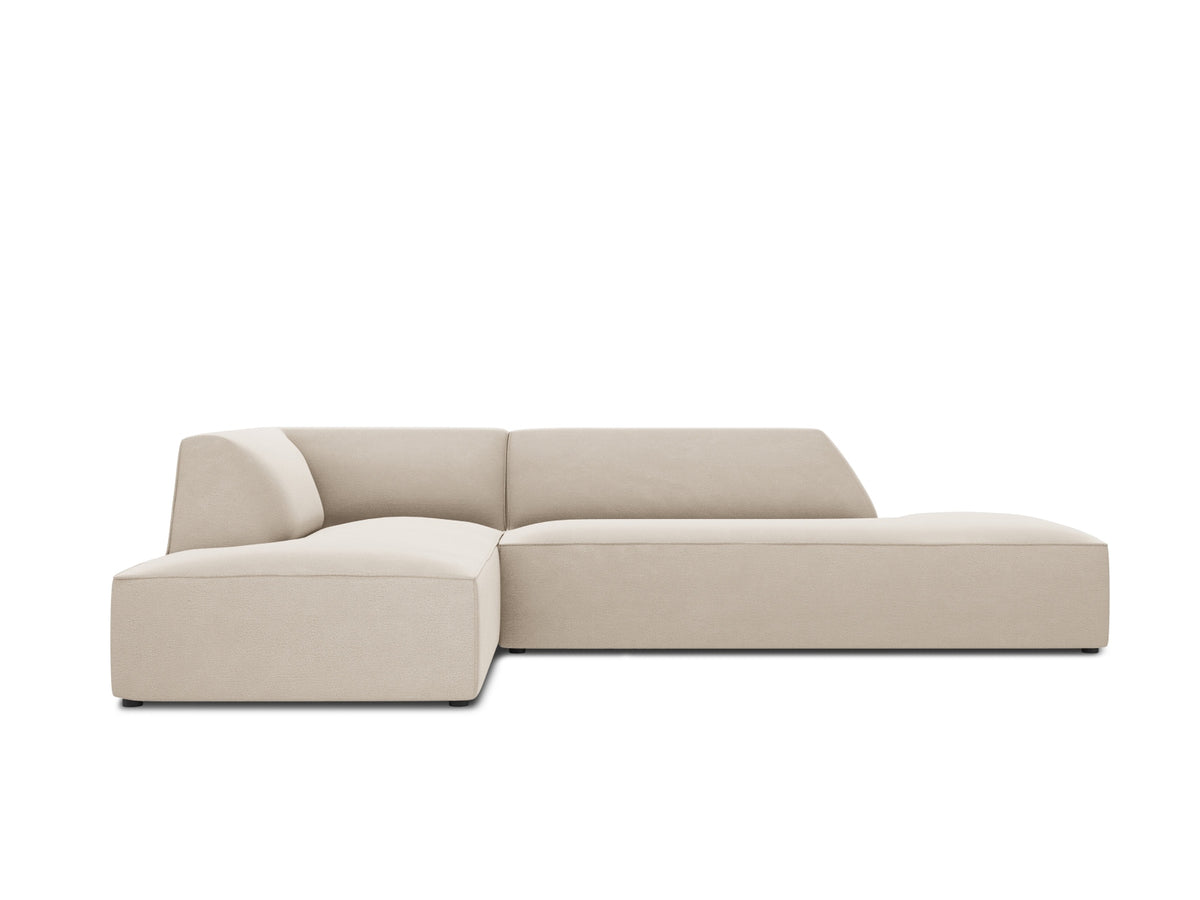 Ruby Velour modulares Ecksofa Open end links 4 Sitzer in Beige-Salvador präsentiert im Onlineshop von KAQTU Design AG. Ecksofa links ist von Micadoni