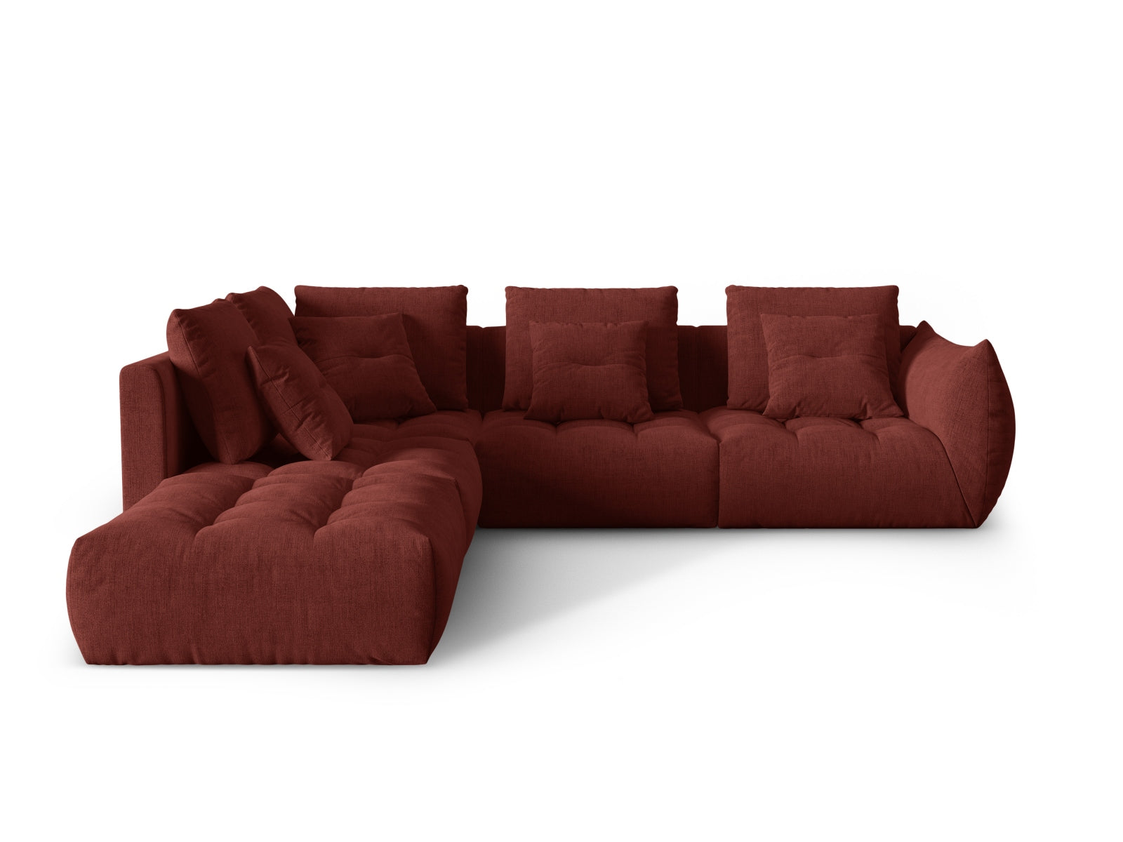 Bloom Modulares Ecksofa links 4 Sitzer in Red präsentiert im Onlineshop von KAQTU Design AG. Ecksofa links ist von Micadoni