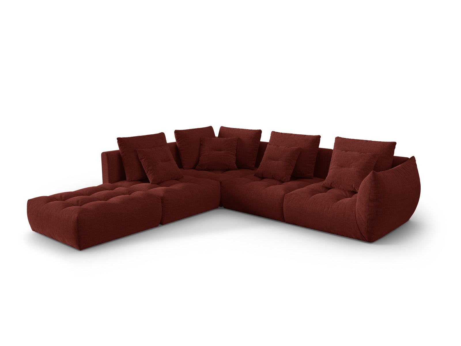 Erleben Sie das Bloom Modulare Ecksofa links 4 Sitzer von Micadoni – stilvolles Design, hervorragender Komfort und flexible Gestaltung für Ihr Wohnambiente.