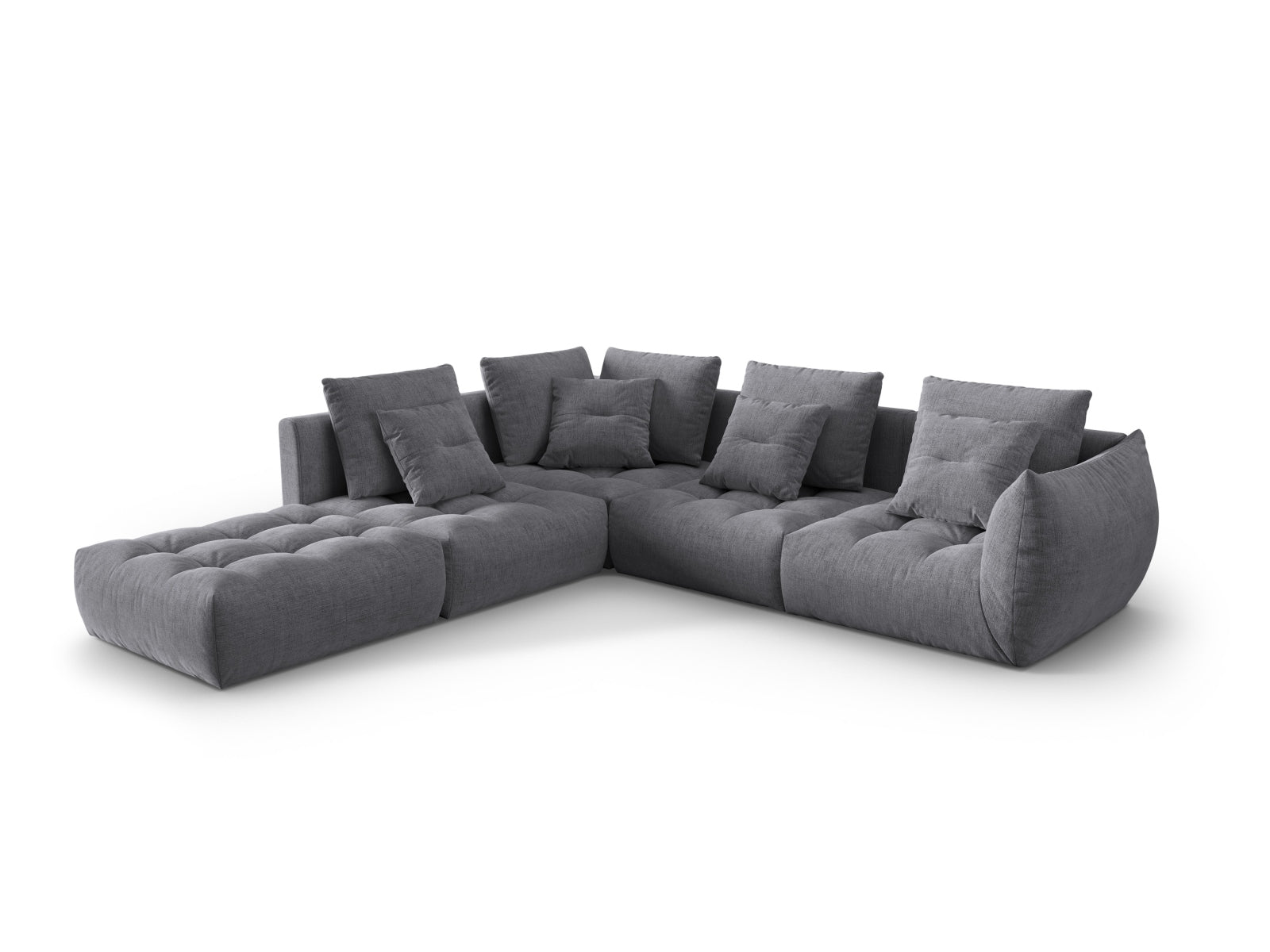 Erleben Sie das Bloom Modulare Ecksofa links 4 Sitzer von Micadoni – stilvolles Design, hervorragender Komfort und flexible Gestaltung für Ihr Wohnambiente.