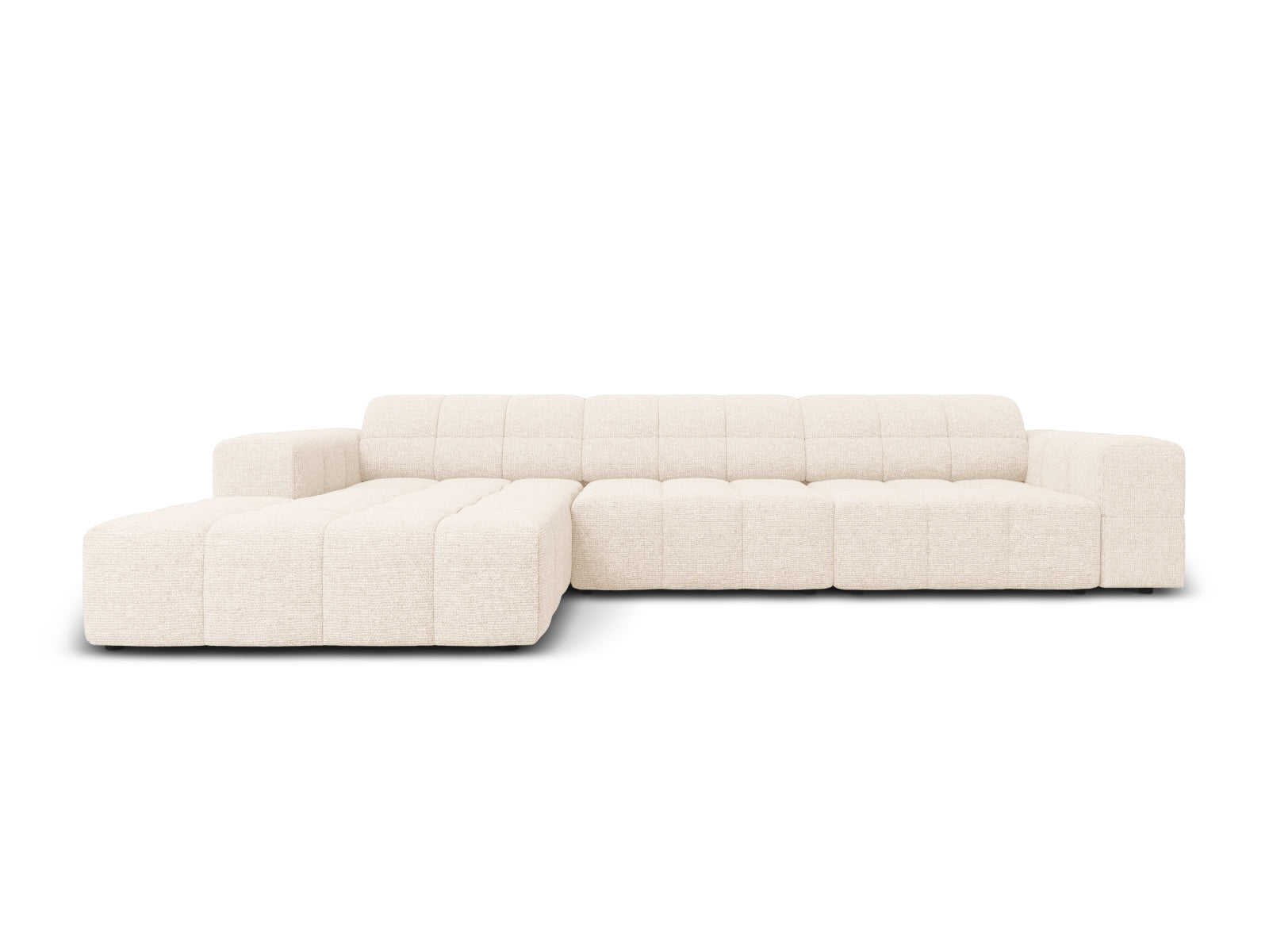 Jennifer Ecksofa links 4 Sitzer in Light Beige präsentiert im Onlineshop von KAQTU Design AG. Ecksofa links ist von Micadoni