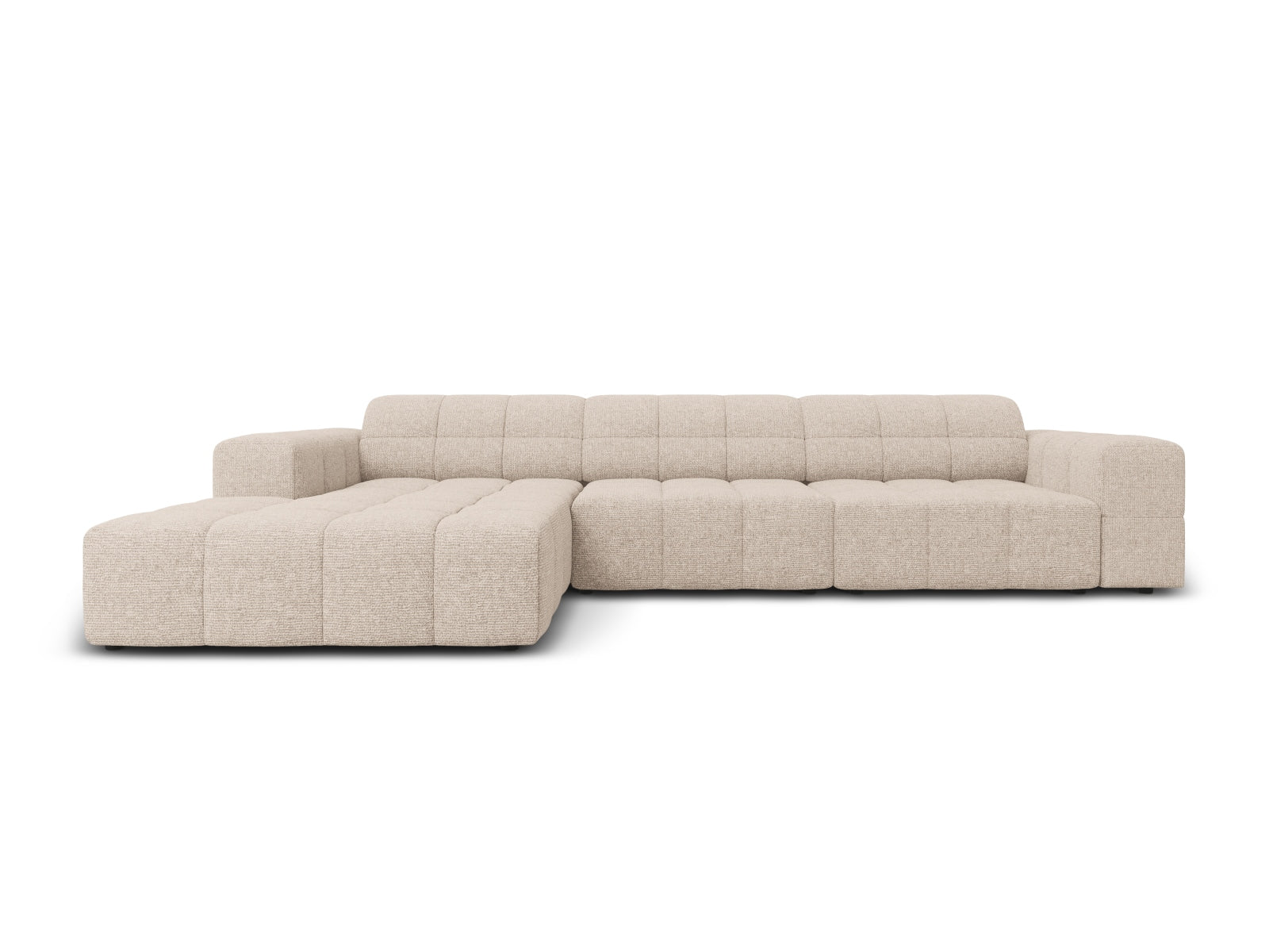Jennifer Ecksofa links 4 Sitzer in Beige präsentiert im Onlineshop von KAQTU Design AG. Ecksofa links ist von Micadoni