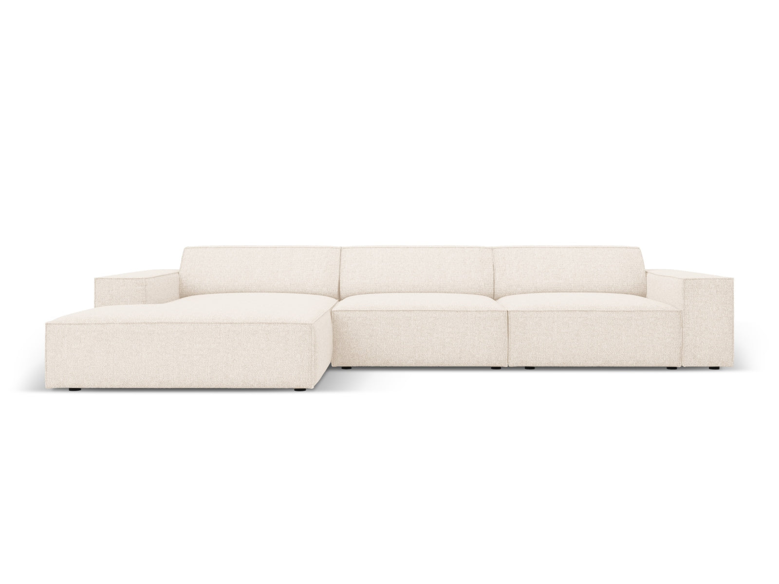 Jodie Modulares Ecksofa links 4 Sitzer in Light Beige präsentiert im Onlineshop von KAQTU Design AG. Ecksofa links ist von Micadoni