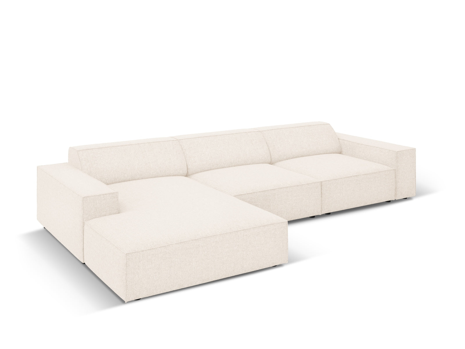 Jodie Modulares Ecksofa links 4 Sitzer in Light Beige präsentiert im Onlineshop von KAQTU Design AG. Ecksofa links ist von Micadoni