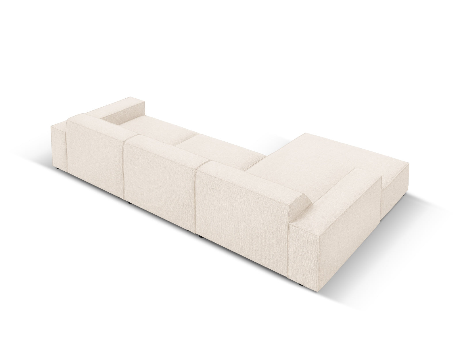 Jodie Modulares Ecksofa links 4 Sitzer in Light Beige präsentiert im Onlineshop von KAQTU Design AG. Ecksofa links ist von Micadoni