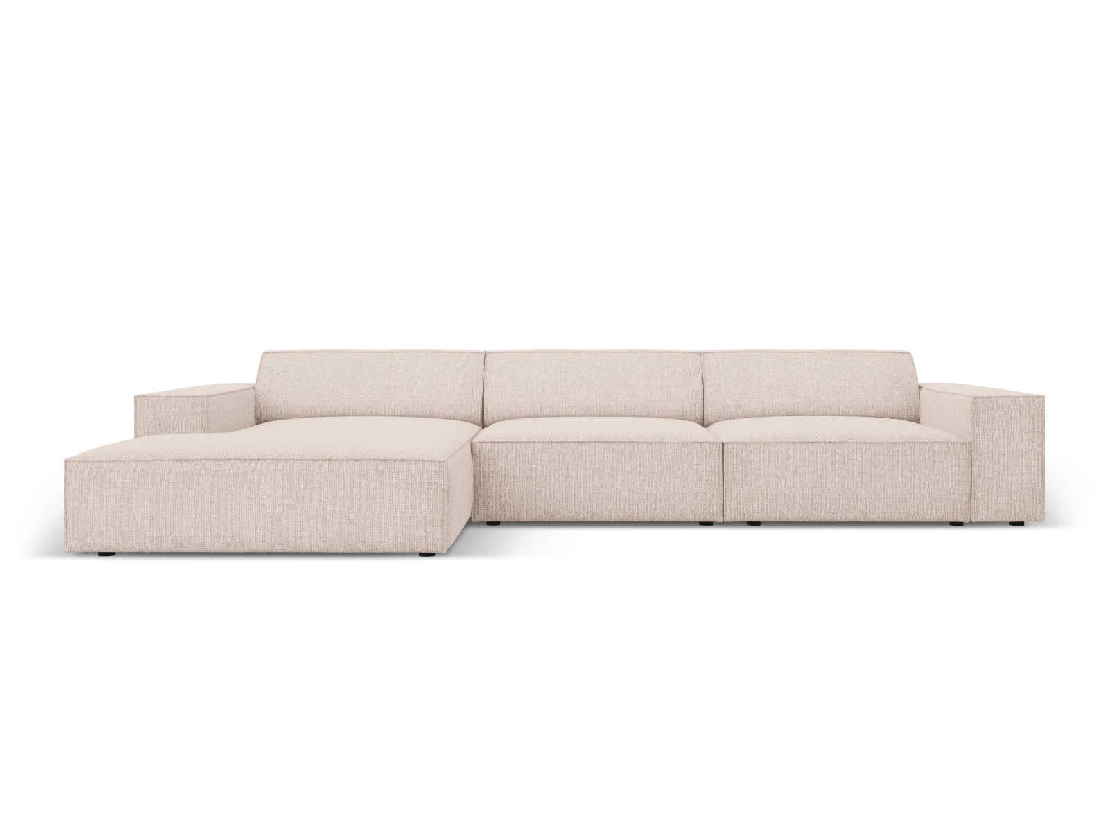 Jodie Modulares Ecksofa links 4 Sitzer in Beige präsentiert im Onlineshop von KAQTU Design AG. Ecksofa links ist von Micadoni