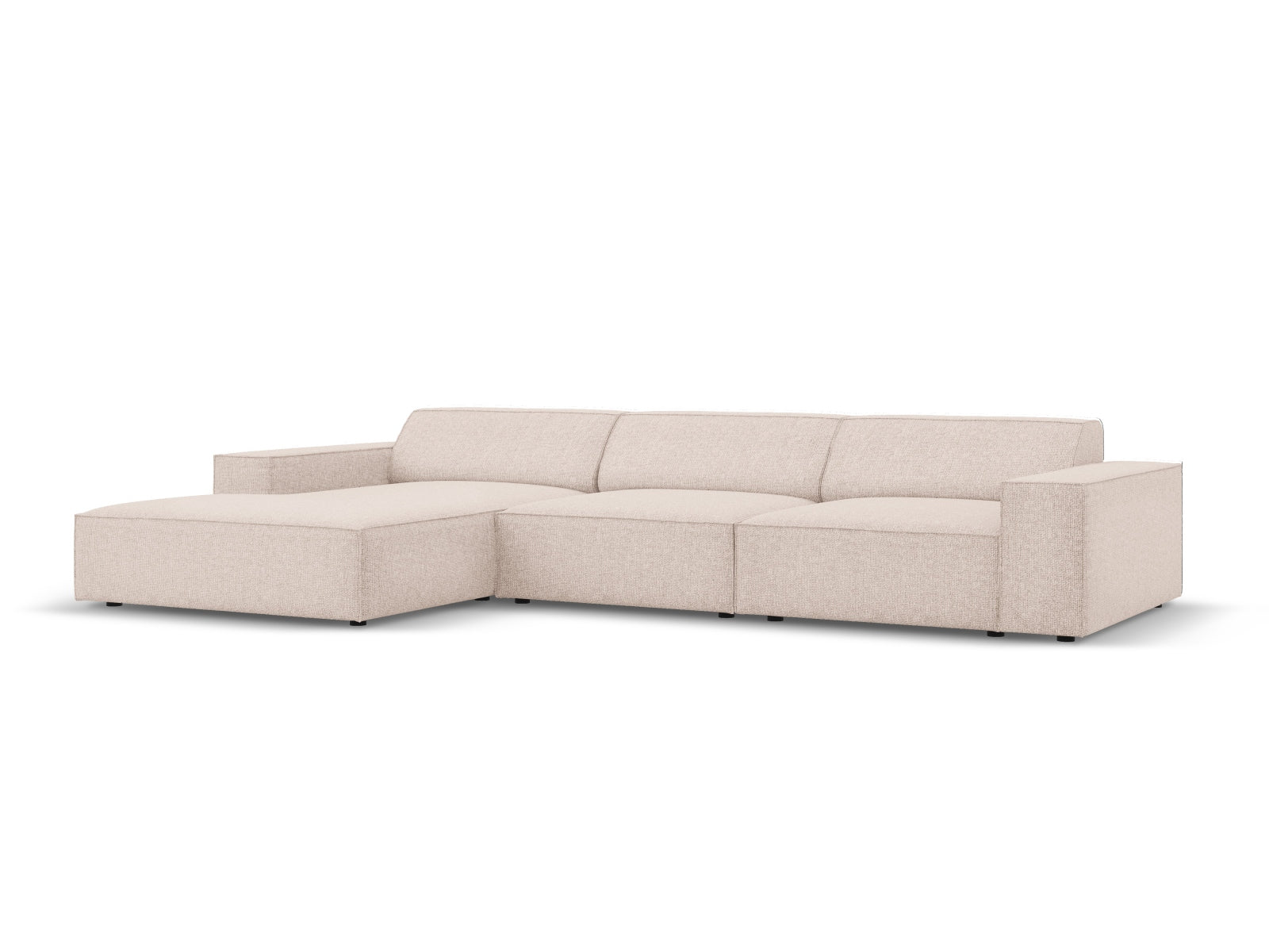 Jodie Modulares Ecksofa links 4 Sitzer in Beige präsentiert im Onlineshop von KAQTU Design AG. Ecksofa links ist von Micadoni