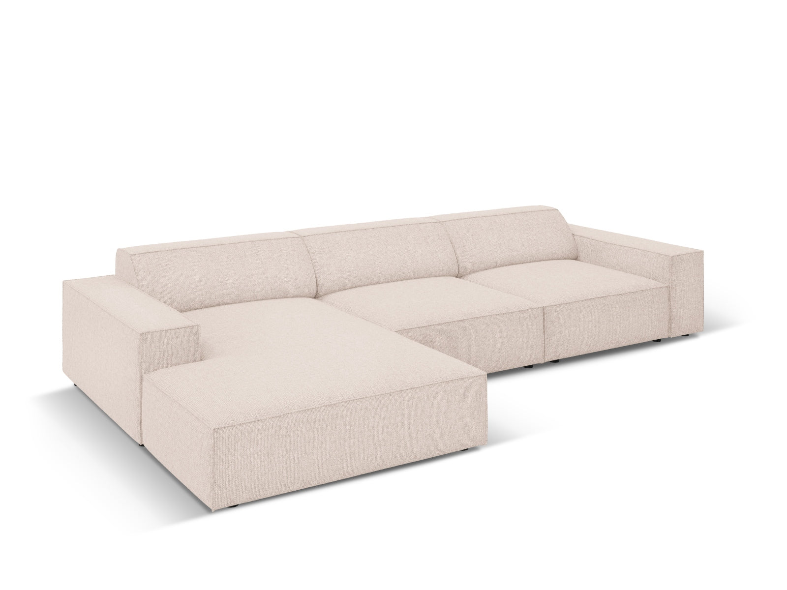 Jodie Modulares Ecksofa links 4 Sitzer in Beige präsentiert im Onlineshop von KAQTU Design AG. Ecksofa links ist von Micadoni