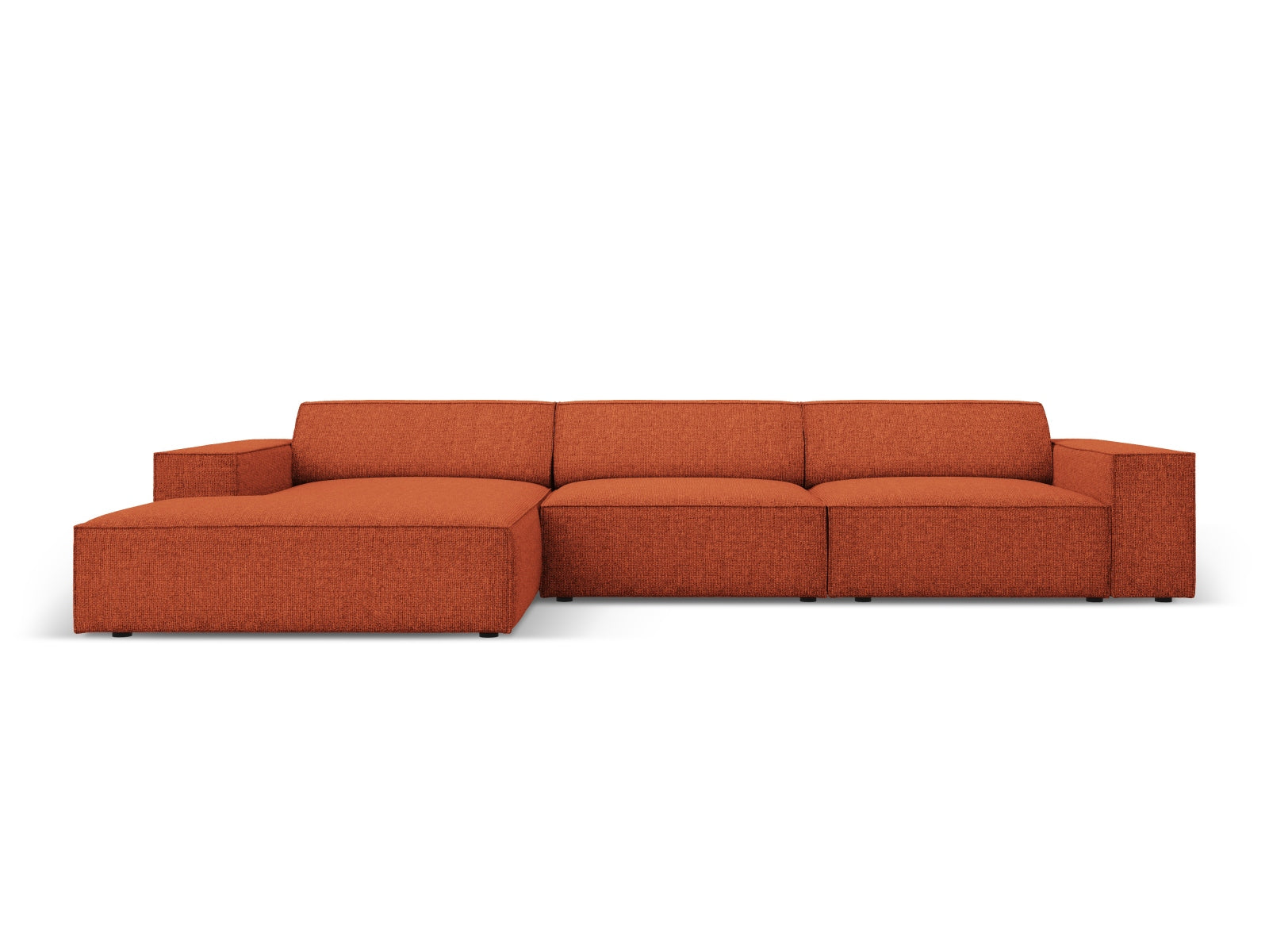 Jodie Modulares Ecksofa links 4 Sitzer in Terracotta präsentiert im Onlineshop von KAQTU Design AG. Ecksofa links ist von Micadoni