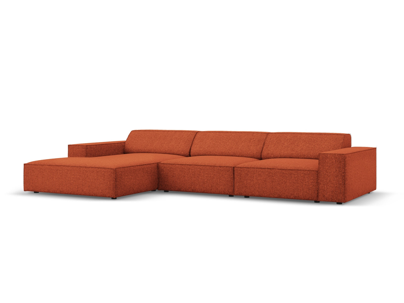 Jodie Modulares Ecksofa links 4 Sitzer in Terracotta präsentiert im Onlineshop von KAQTU Design AG. Ecksofa links ist von Micadoni