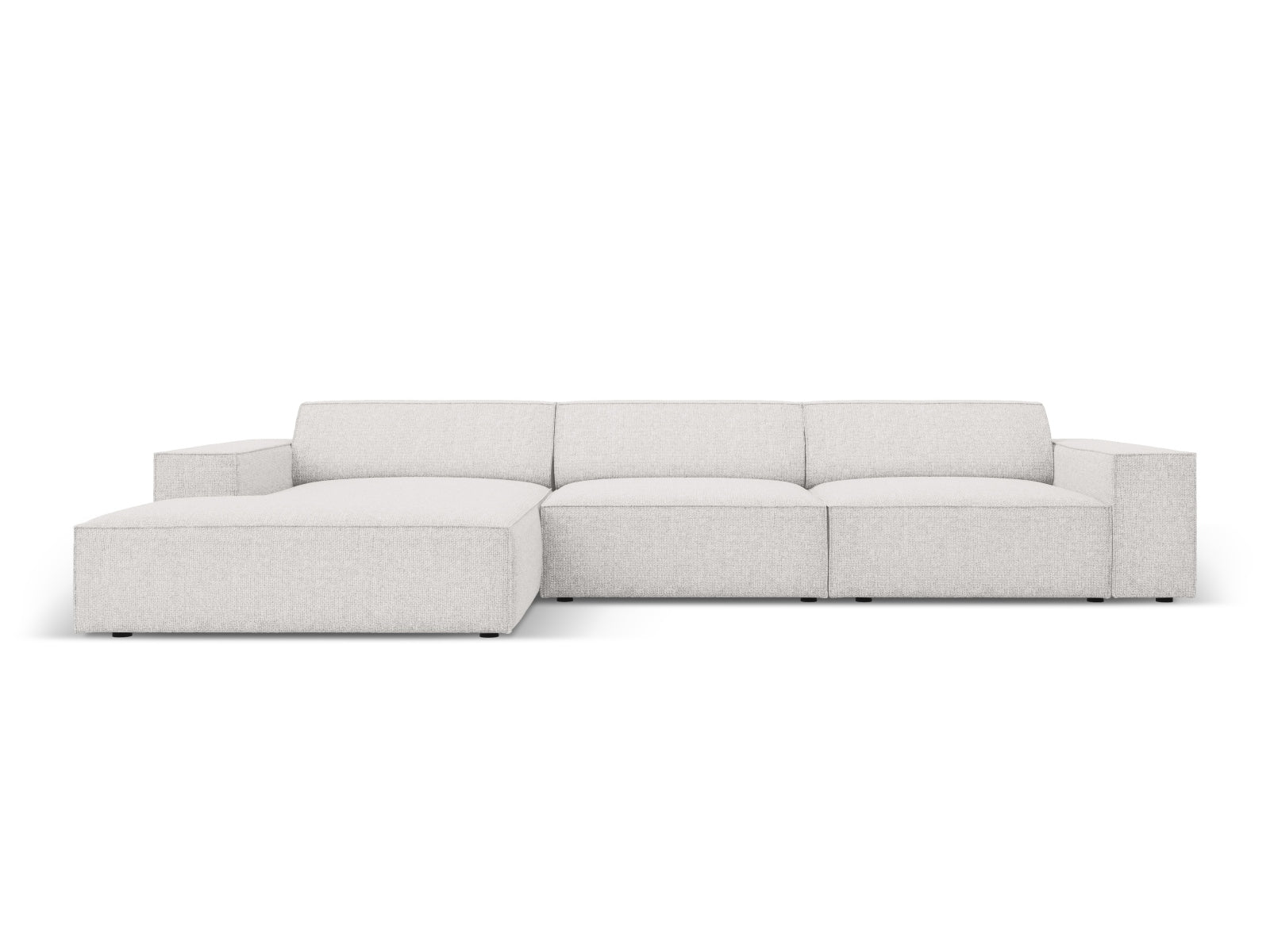 Jodie Modulares Ecksofa links 4 Sitzer in Light Grey präsentiert im Onlineshop von KAQTU Design AG. Ecksofa links ist von Micadoni