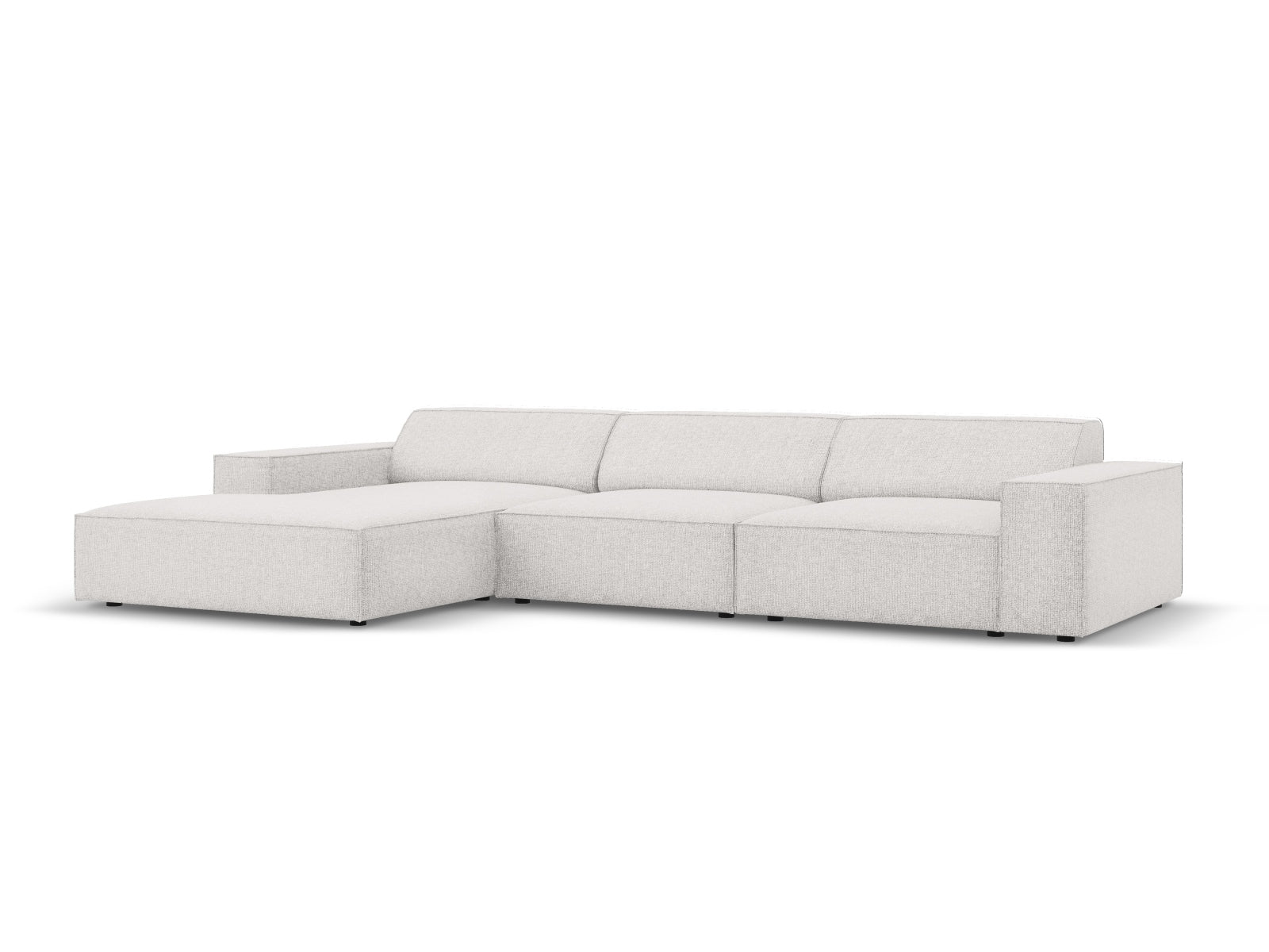 Jodie Modulares Ecksofa links 4 Sitzer in Light Grey präsentiert im Onlineshop von KAQTU Design AG. Ecksofa links ist von Micadoni
