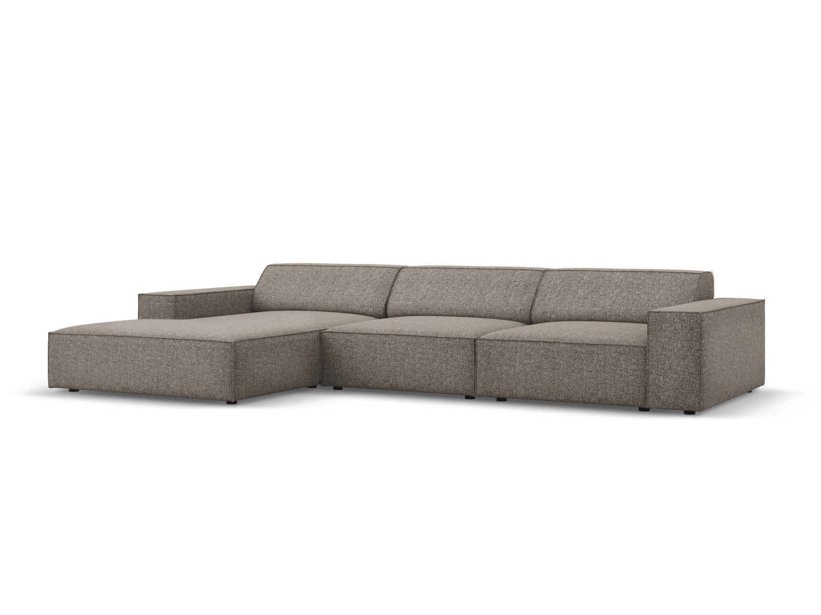 Jodie Modulares Ecksofa links 4 Sitzer in Grey präsentiert im Onlineshop von KAQTU Design AG. Ecksofa links ist von Micadoni