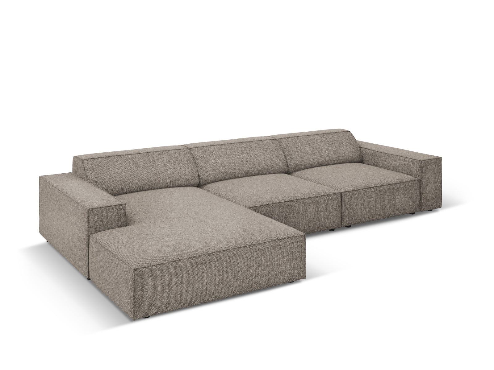 Jodie Modulares Ecksofa links 4 Sitzer in Grey präsentiert im Onlineshop von KAQTU Design AG. Ecksofa links ist von Micadoni