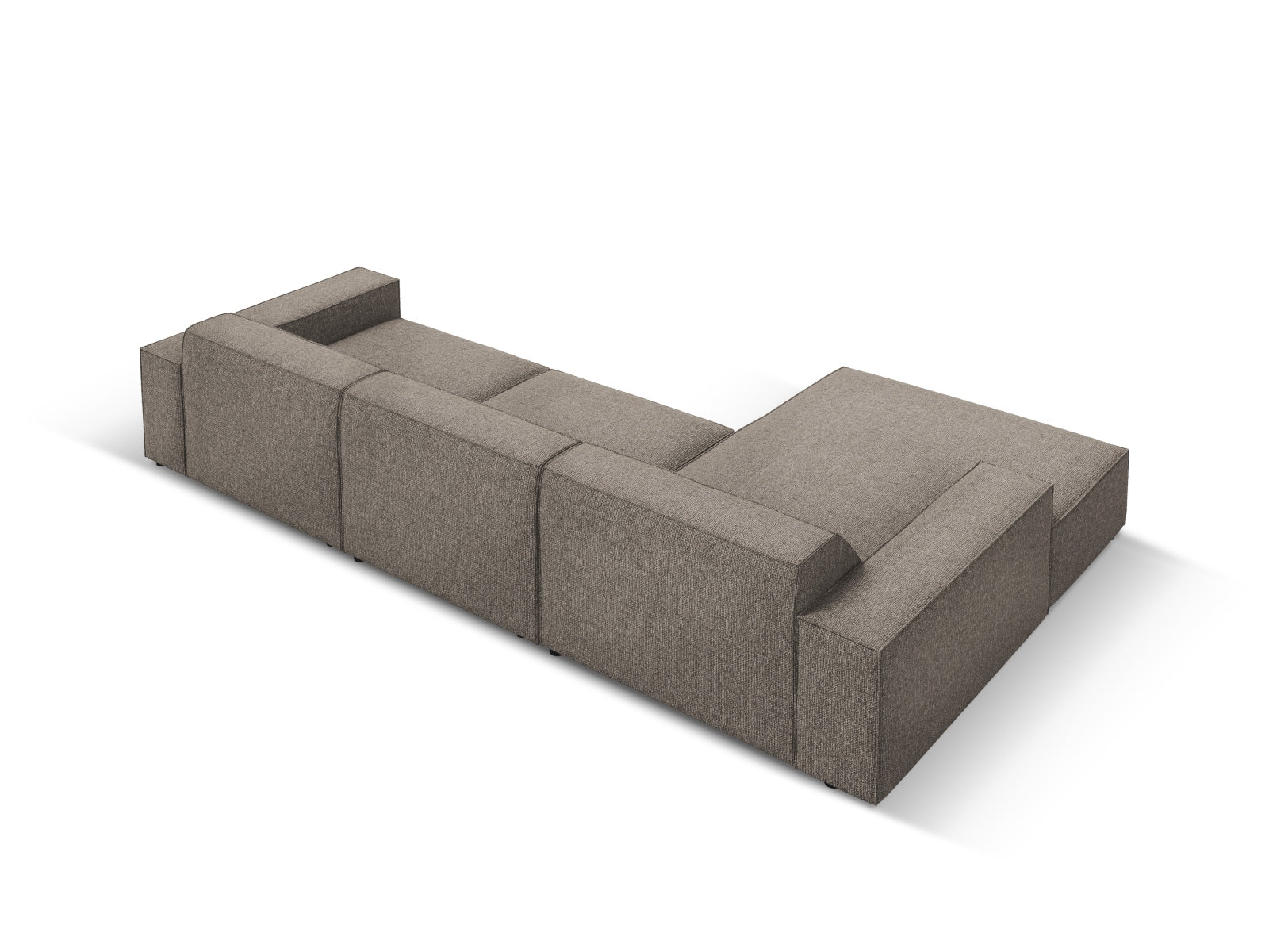 Jodie Modulares Ecksofa links 4 Sitzer in Grey präsentiert im Onlineshop von KAQTU Design AG. Ecksofa links ist von Micadoni