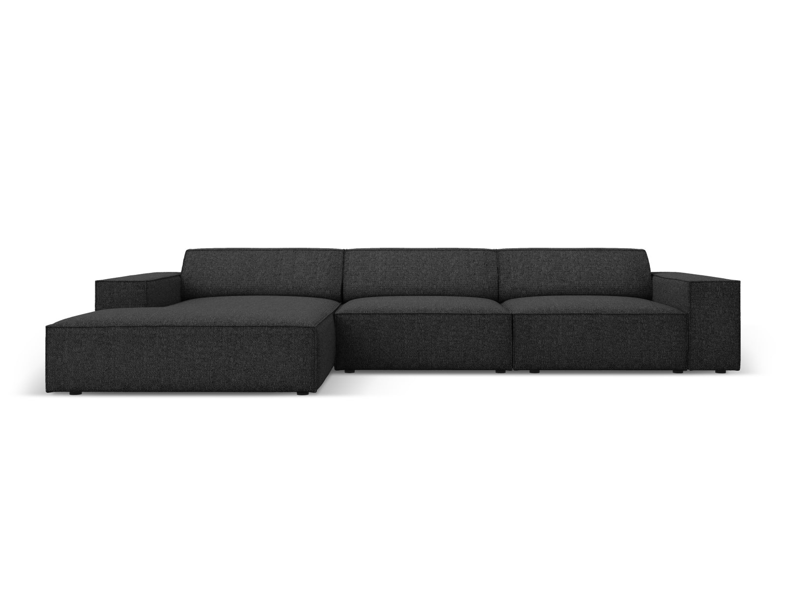 Jodie Modulares Ecksofa links 4 Sitzer in Black präsentiert im Onlineshop von KAQTU Design AG. Ecksofa links ist von Micadoni