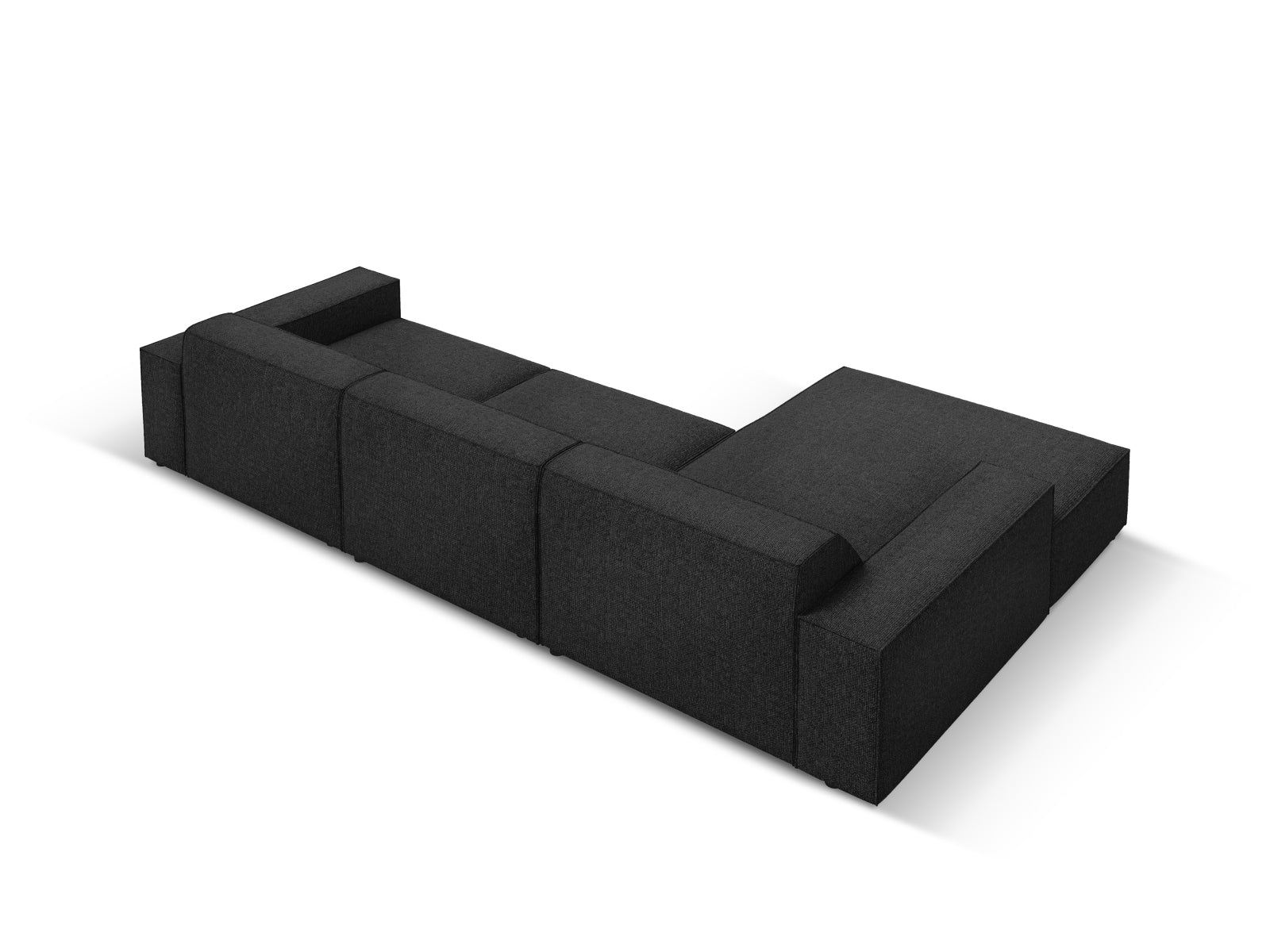 Jodie Modulares Ecksofa links 4 Sitzer in Black präsentiert im Onlineshop von KAQTU Design AG. Ecksofa links ist von Micadoni