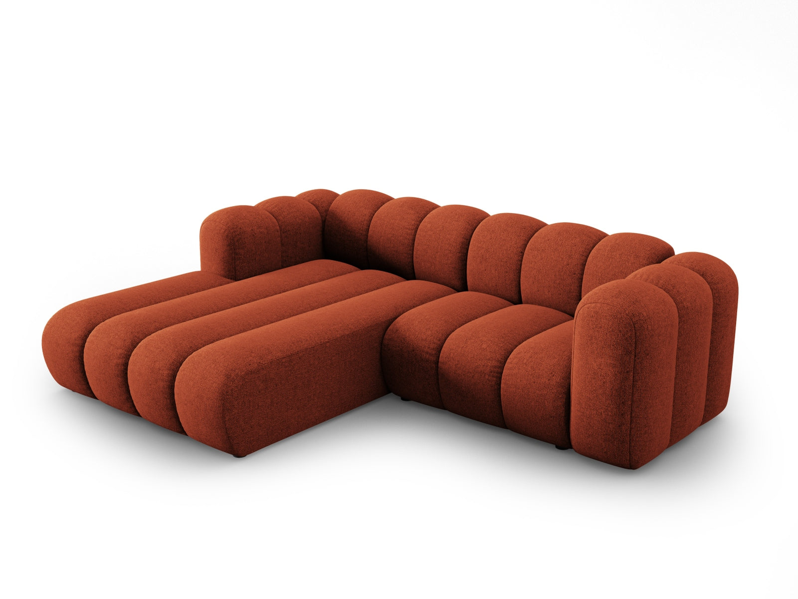 Lupine Modulares Ecksofa links 3 Sitzer in Terracotta präsentiert im Onlineshop von KAQTU Design AG. Ecksofa links ist von Micadoni
