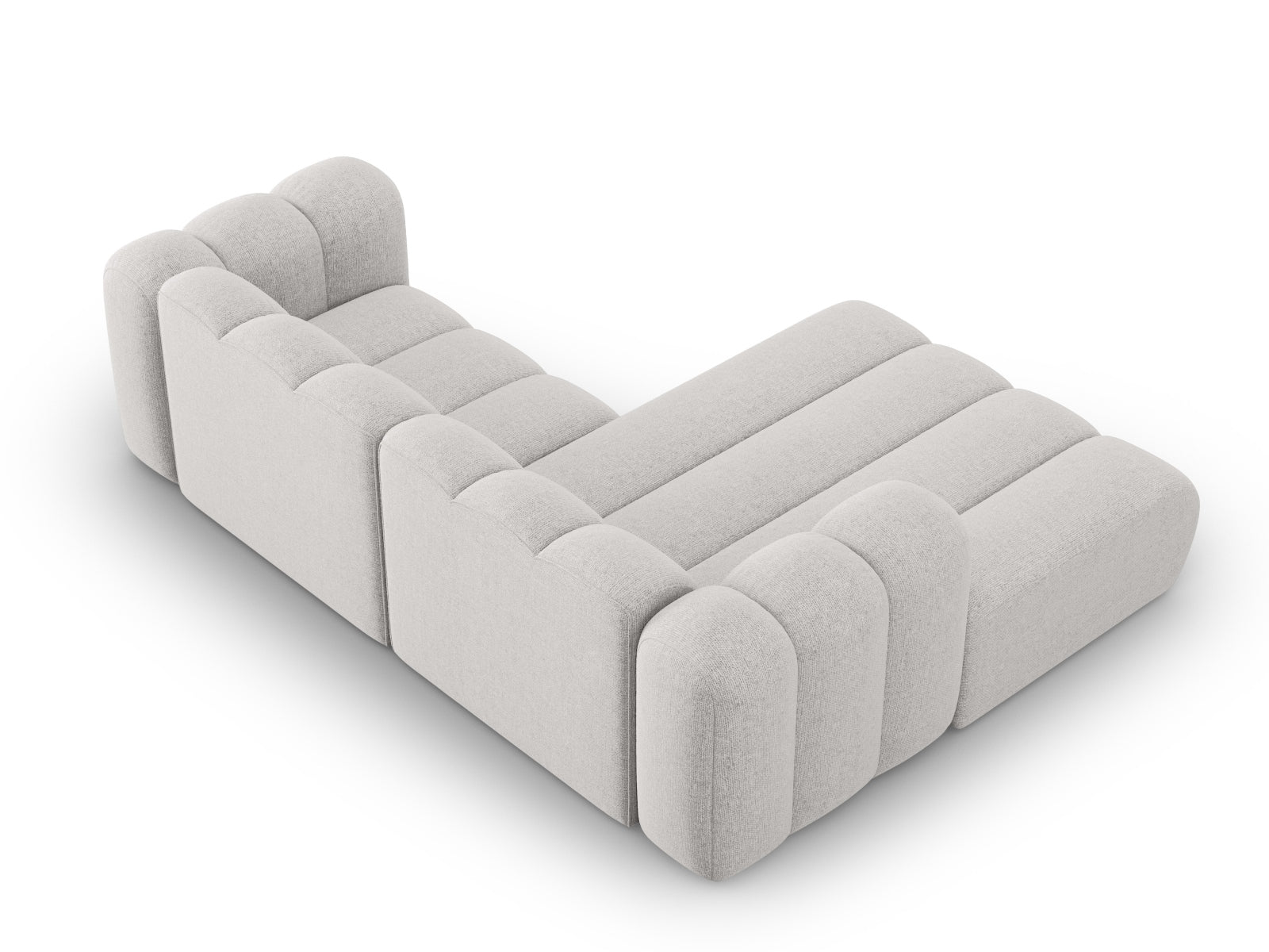Lupine Modulares Ecksofa links 3 Sitzer in Light Grey präsentiert im Onlineshop von KAQTU Design AG. Ecksofa links ist von Micadoni