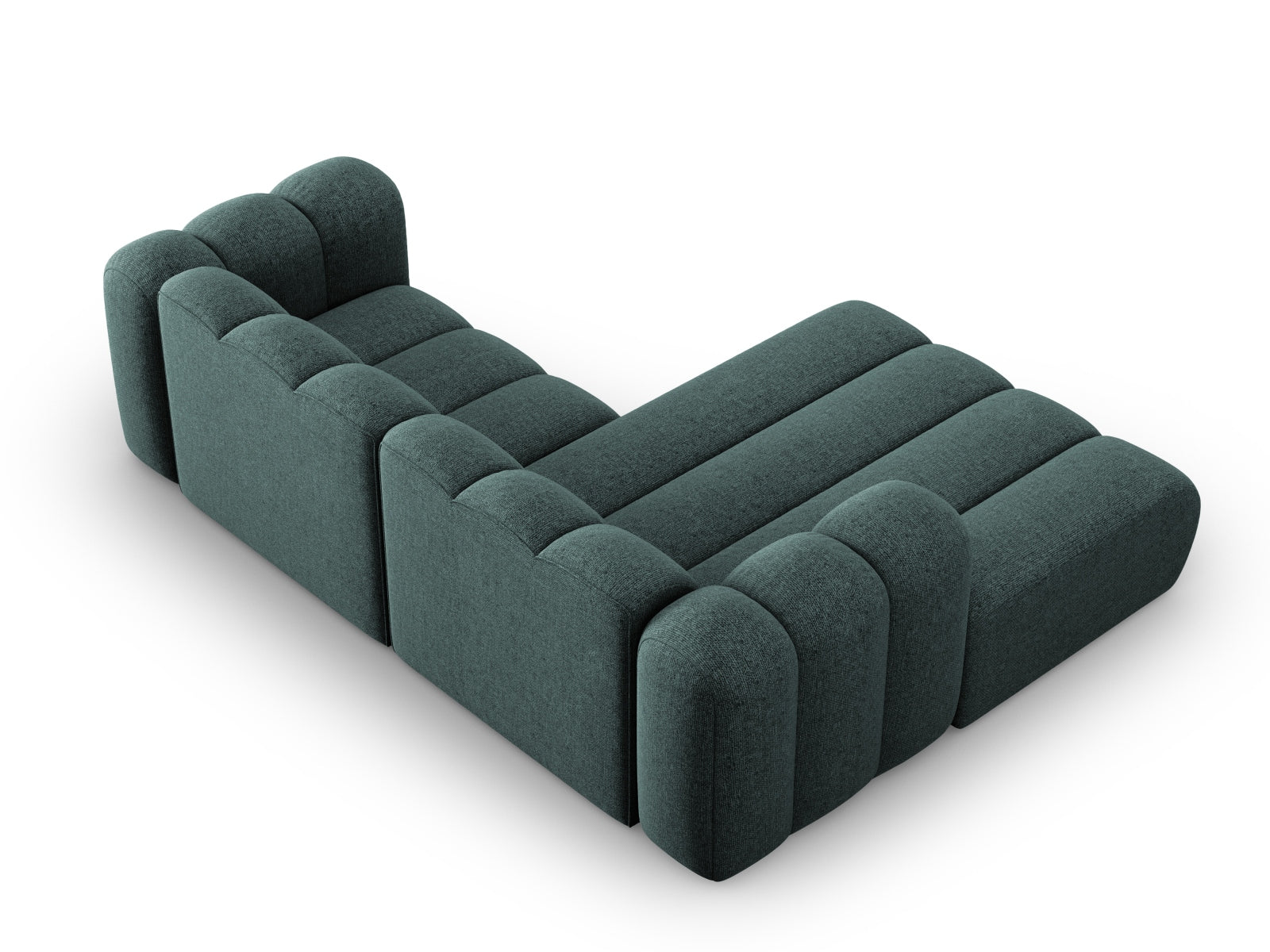 Lupine Modulares Ecksofa links 3 Sitzer in Petrol präsentiert im Onlineshop von KAQTU Design AG. Ecksofa links ist von Micadoni