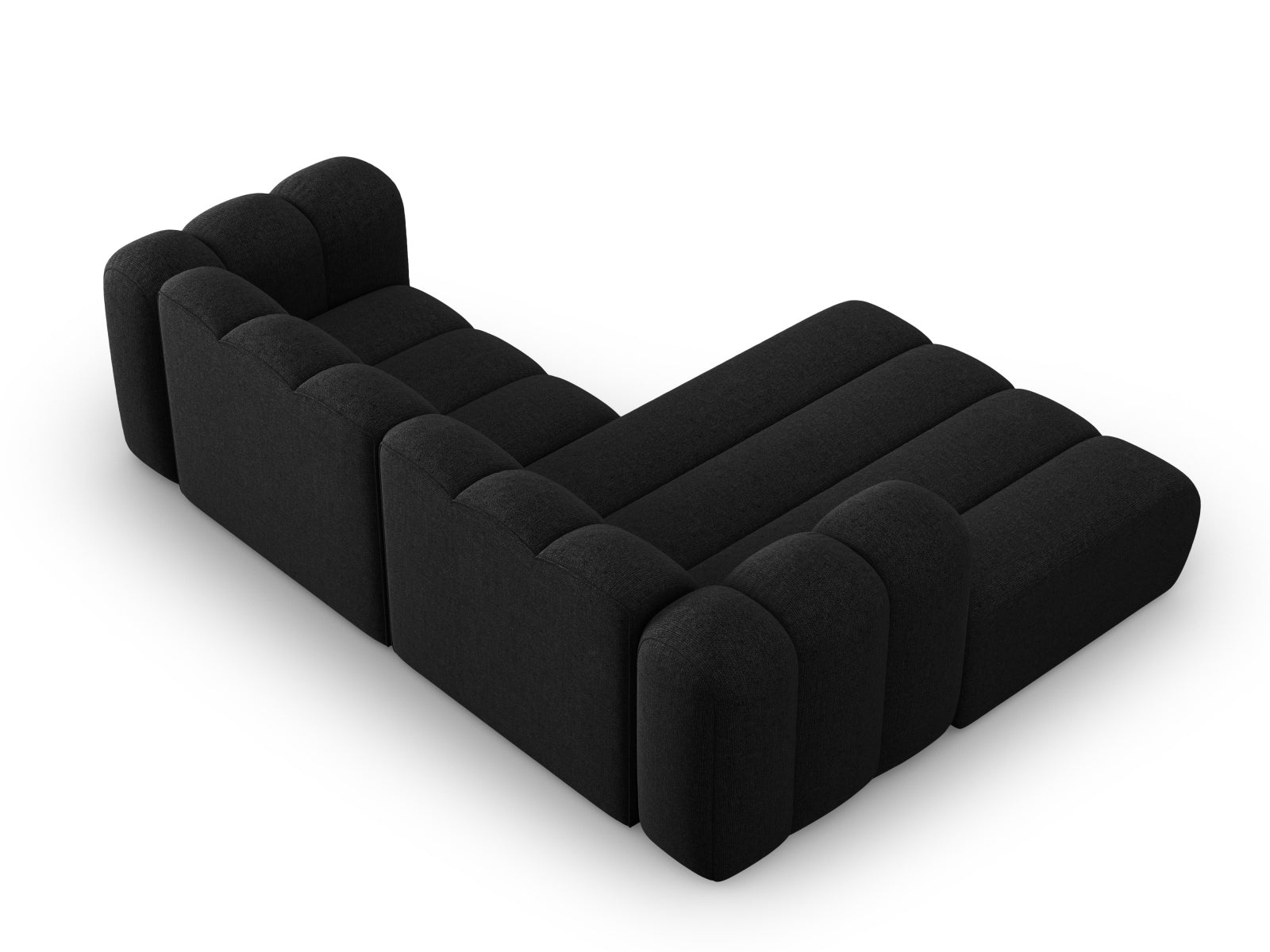 Lupine Modulares Ecksofa links 3 Sitzer in Black präsentiert im Onlineshop von KAQTU Design AG. Ecksofa links ist von Micadoni