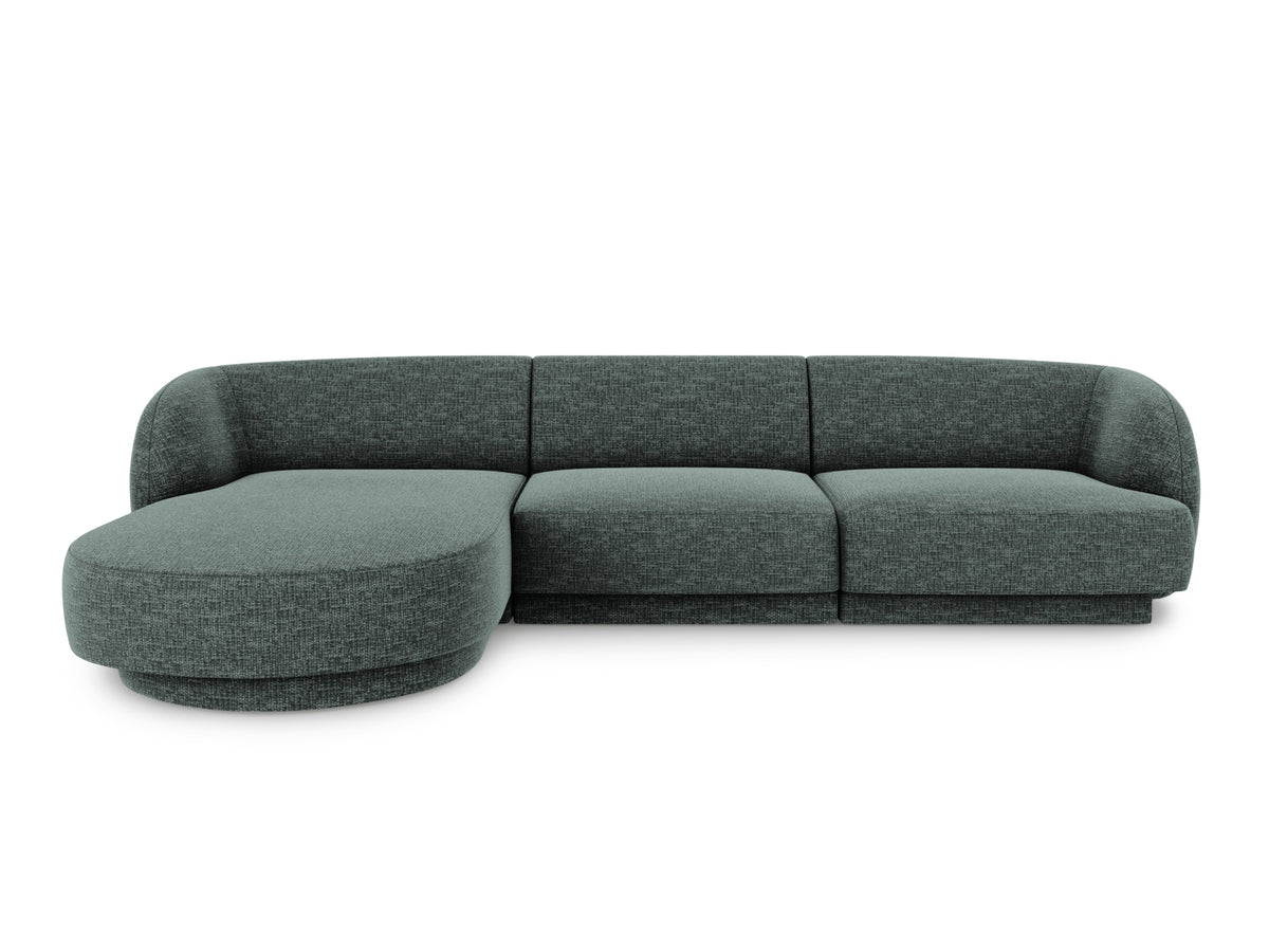 Miley Ecksofa links 4 Sitzer in Petrol-Haga präsentiert im Onlineshop von KAQTU Design AG. Bettsofa links ist von Micadoni