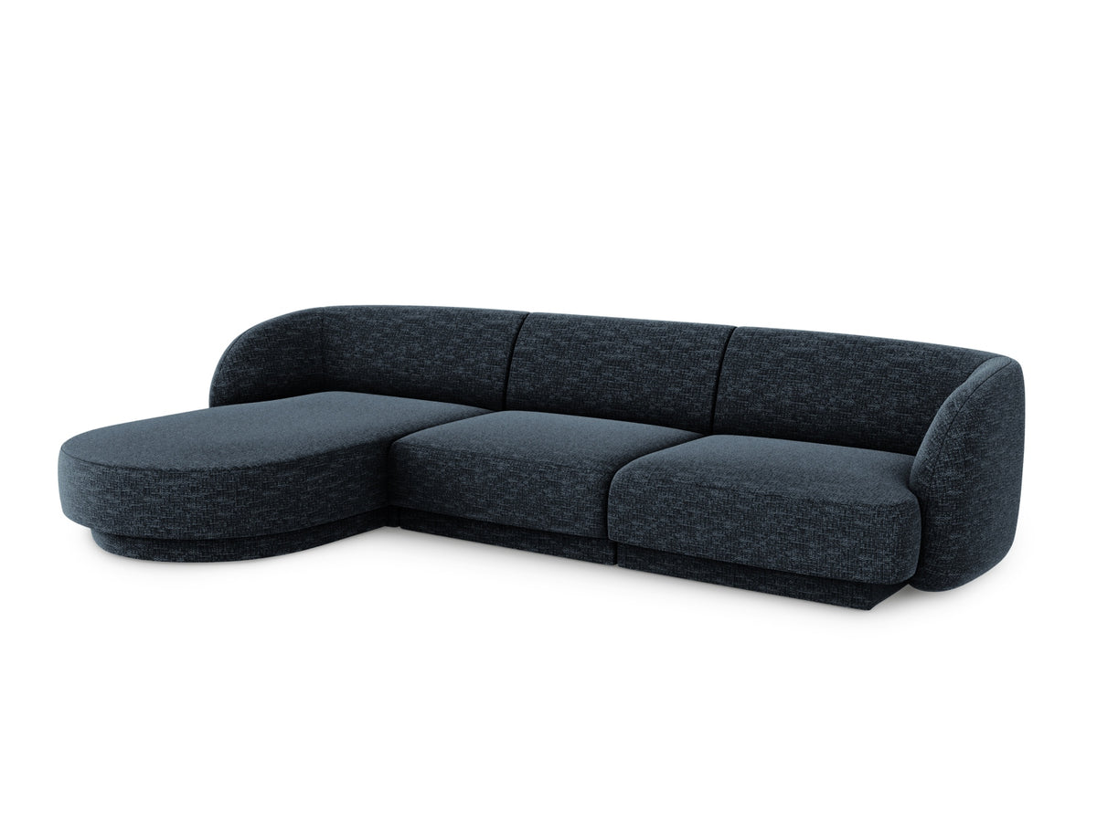 Miley Ecksofa links 4 Sitzer in Royal Blue-Haga präsentiert im Onlineshop von KAQTU Design AG. Bettsofa links ist von Micadoni