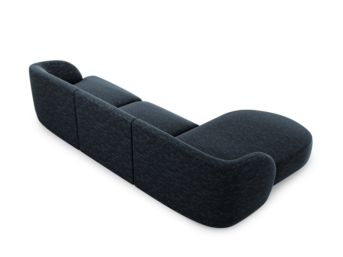 Miley Ecksofa links 4 Sitzer in Royal Blue-Haga präsentiert im Onlineshop von KAQTU Design AG. Bettsofa links ist von Micadoni