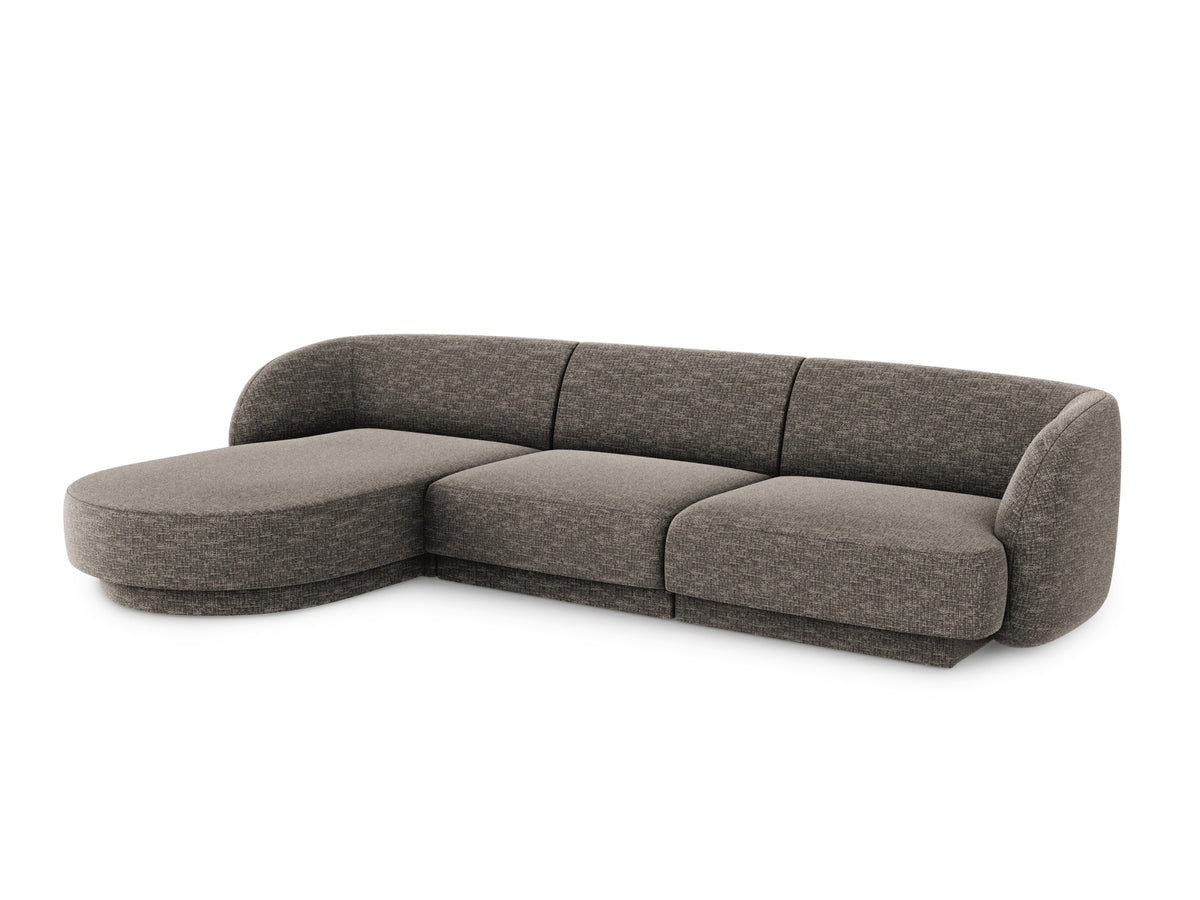 Miley Ecksofa links 4 Sitzer in Grey-Haga präsentiert im Onlineshop von KAQTU Design AG. Bettsofa links ist von Micadoni