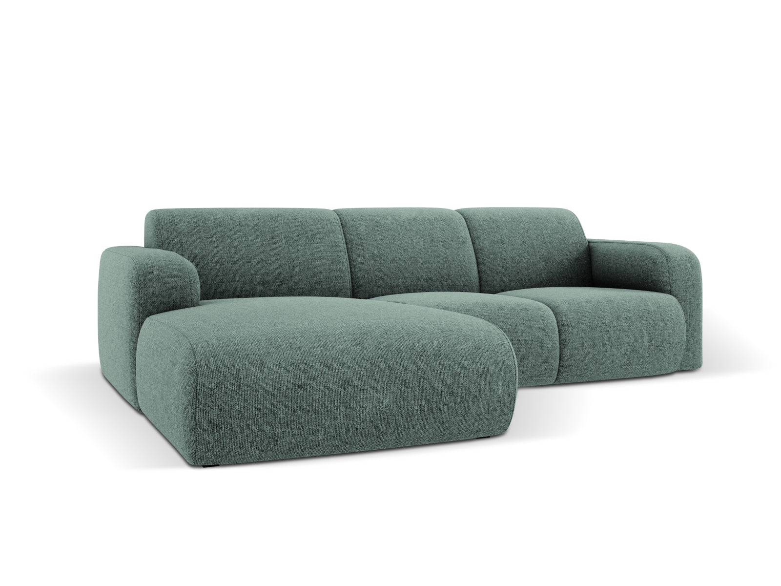 Molino Ecksofa links 4 Sitzer in Petrol präsentiert im Onlineshop von KAQTU Design AG. Ecksofa links ist von Micadoni