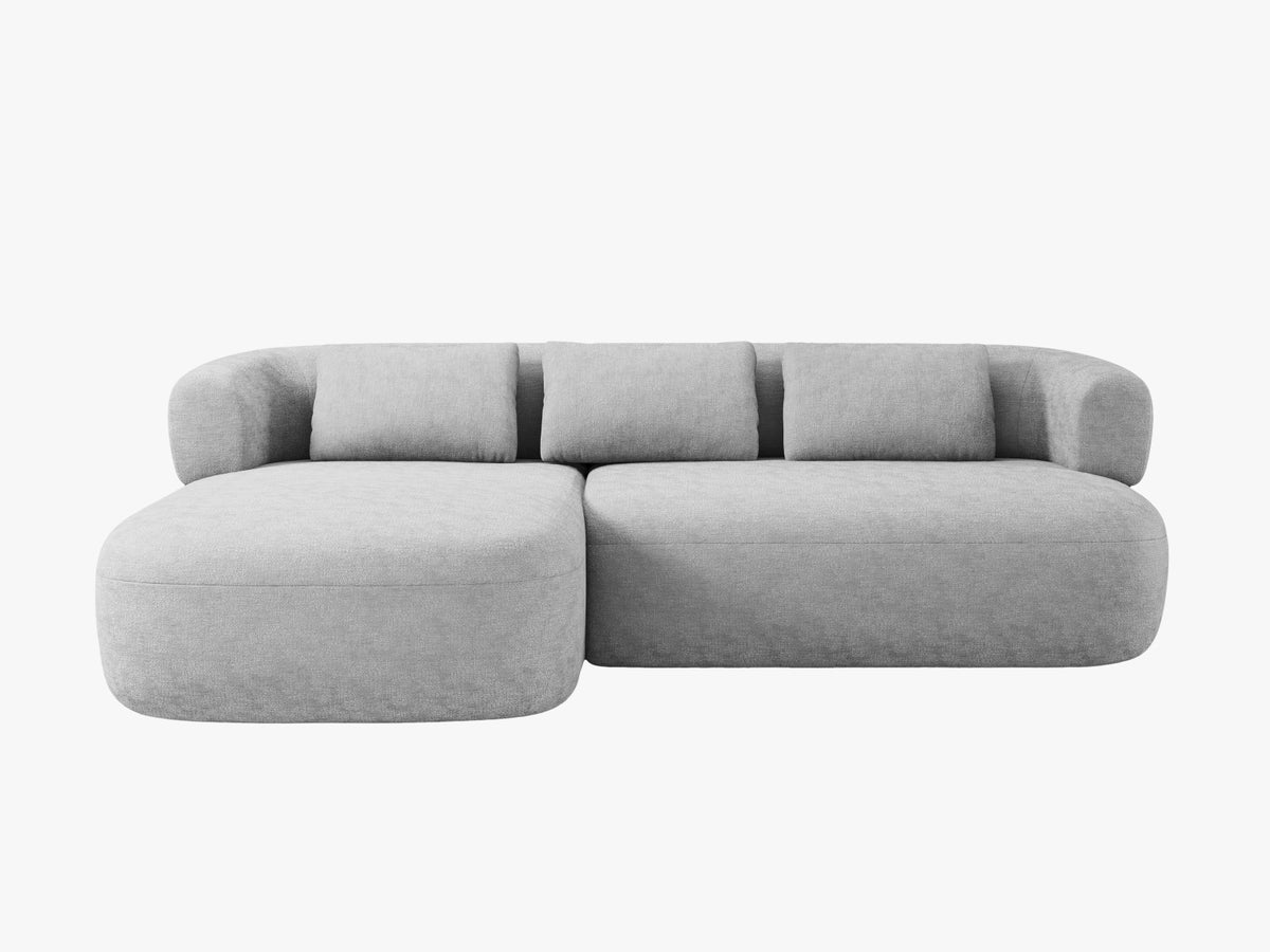 Jenny Ecksofa links 5 Sitzer in Silver-Perfect Harmony präsentiert im Onlineshop von KAQTU Design AG. L-Sofa links ist von Micadoni