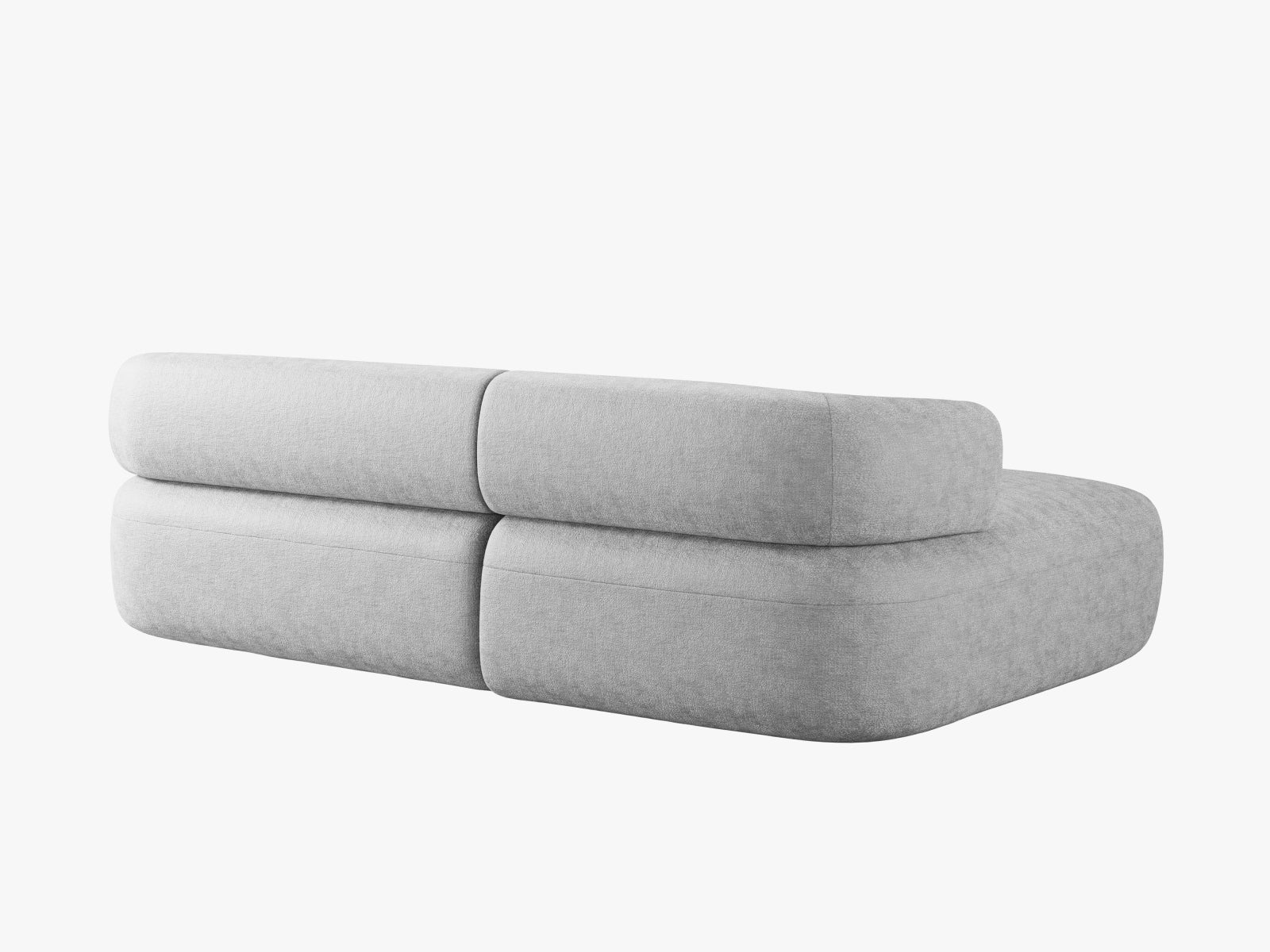 Jenny Ecksofa links 5 Sitzer in Silver präsentiert im Onlineshop von KAQTU Design AG. Ecksofa links ist von Micadoni