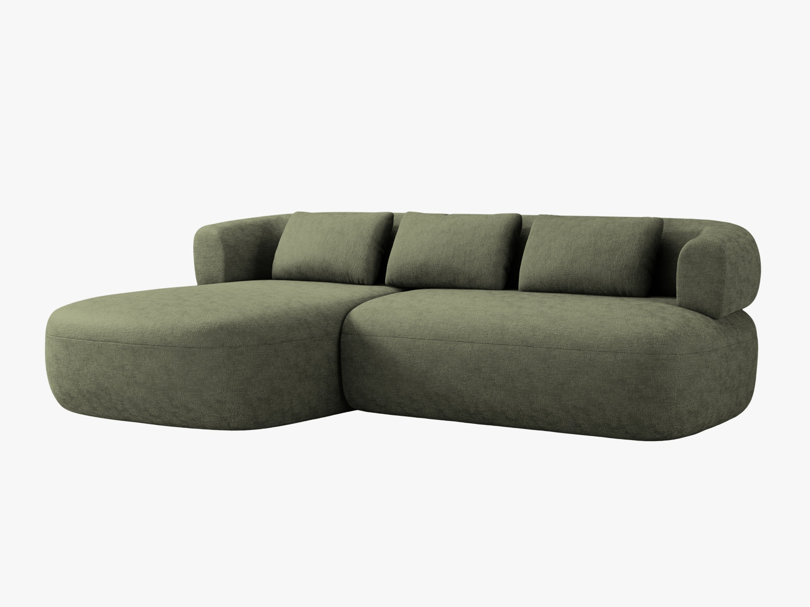 Jenny Ecksofa links 5 Sitzer in Green präsentiert im Onlineshop von KAQTU Design AG. Ecksofa links ist von Micadoni