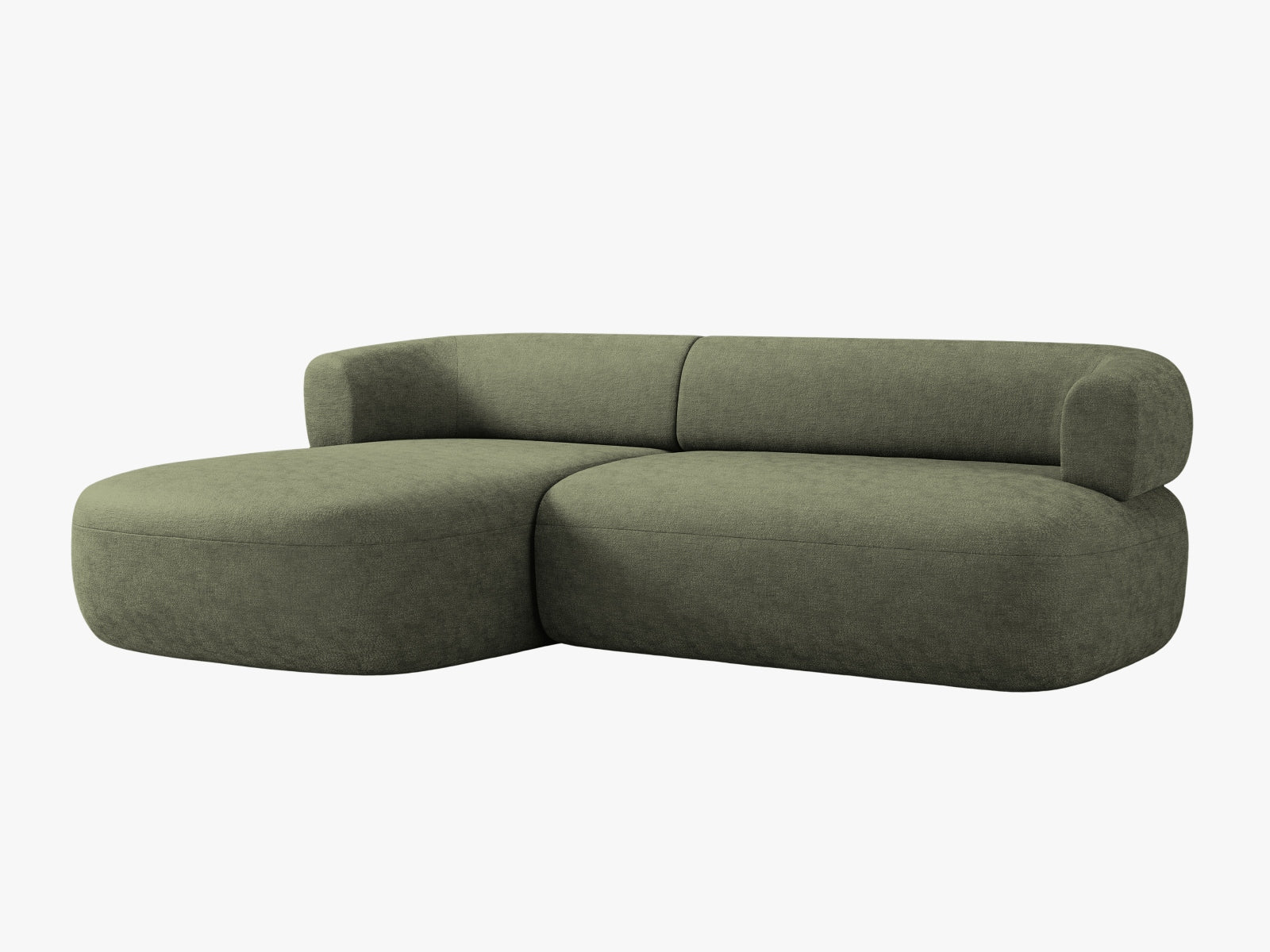 Jenny Ecksofa links 5 Sitzer in Green präsentiert im Onlineshop von KAQTU Design AG. Ecksofa links ist von Micadoni