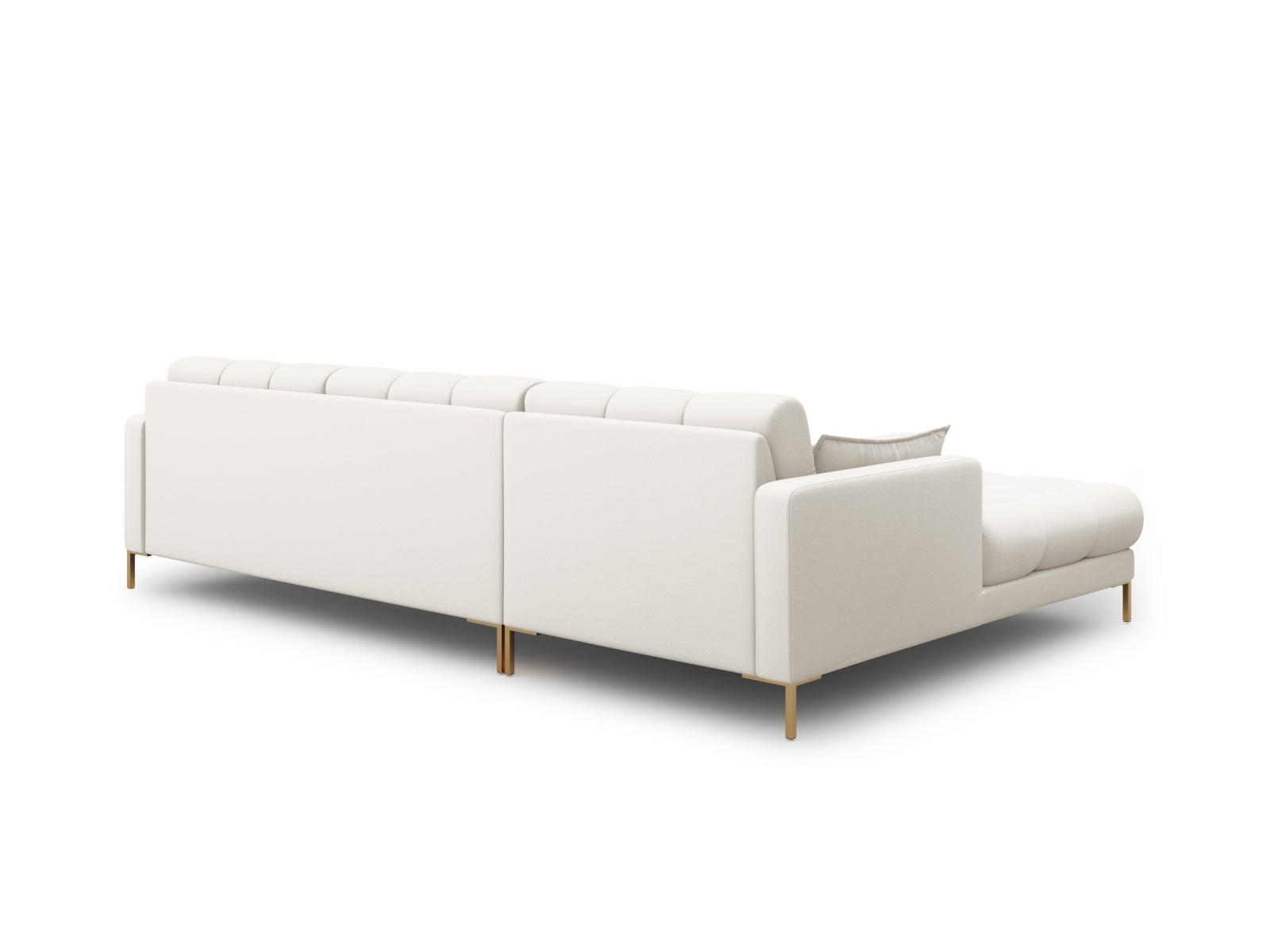 Mamaia Ecksofa links 5 Sitzer in Light Beige/Gold präsentiert im Onlineshop von KAQTU Design AG. Ecksofa links ist von Micadoni