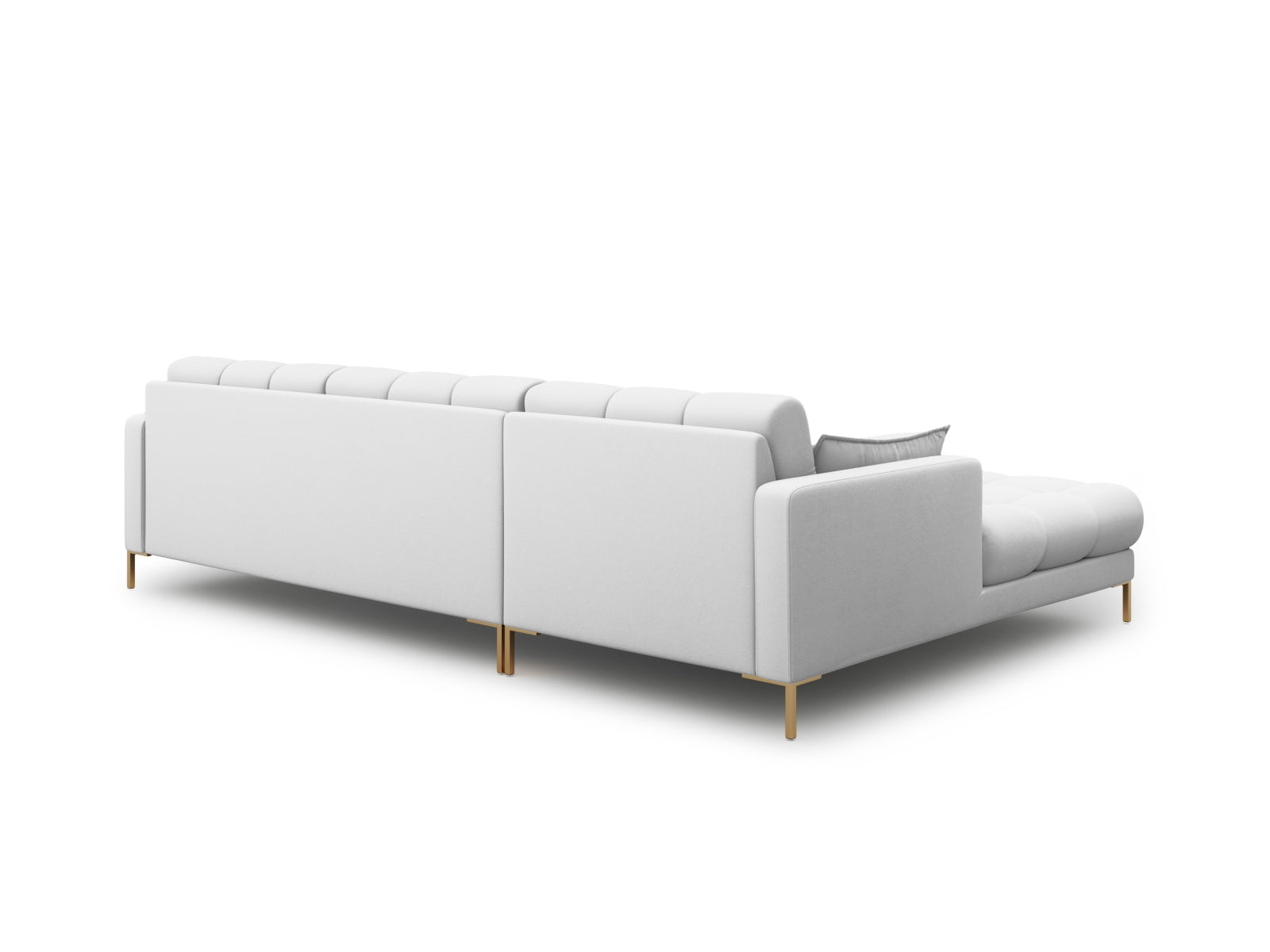 Mamaia Ecksofa links 5 Sitzer in Light Grey/Gold präsentiert im Onlineshop von KAQTU Design AG. Ecksofa links ist von Micadoni